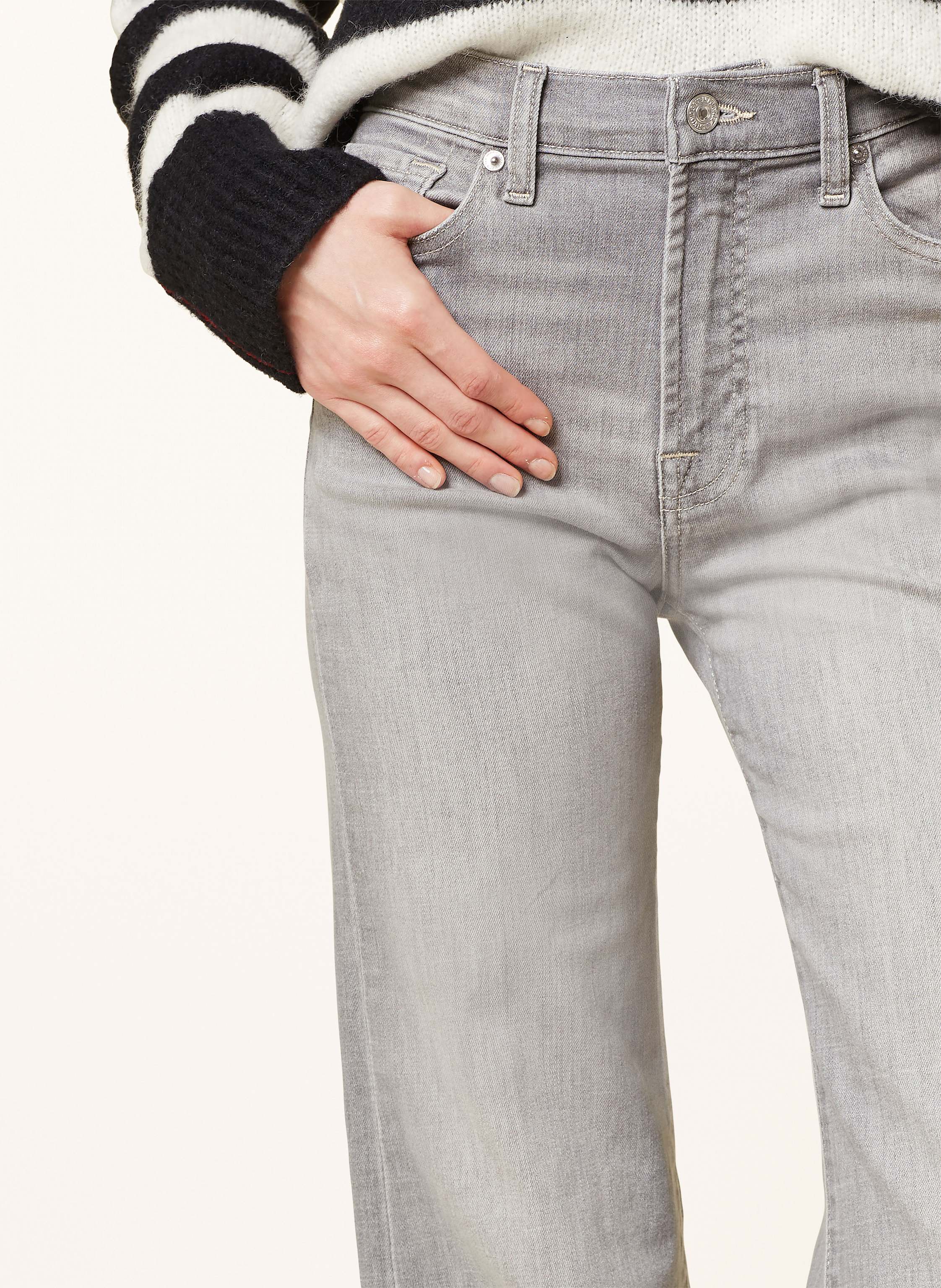 Thumbnail - 7 For All Mankind Flared Jeans Modern Dojo Phantom grau