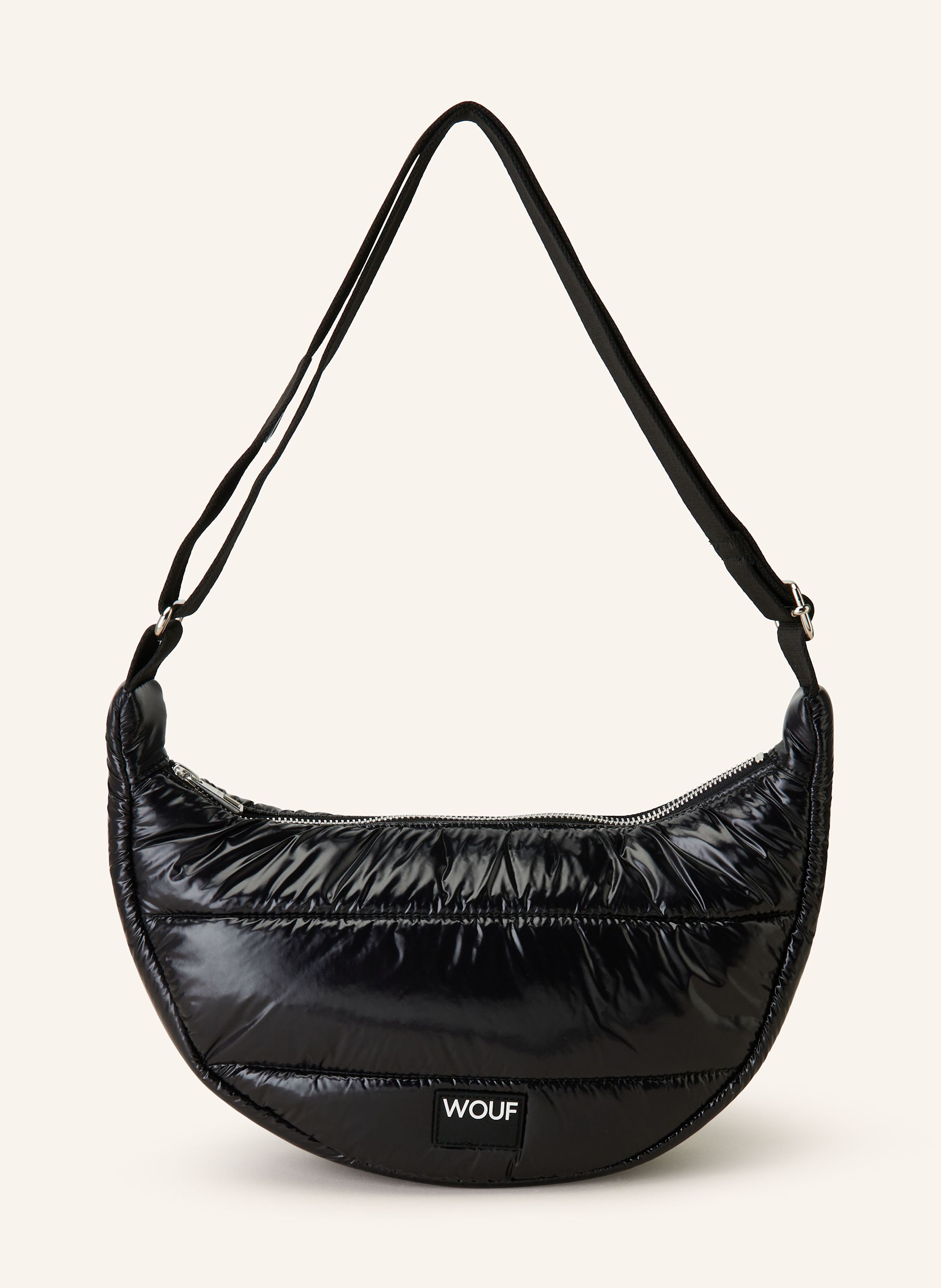 WOUF Umhangetasche GLOSSY in schwarz