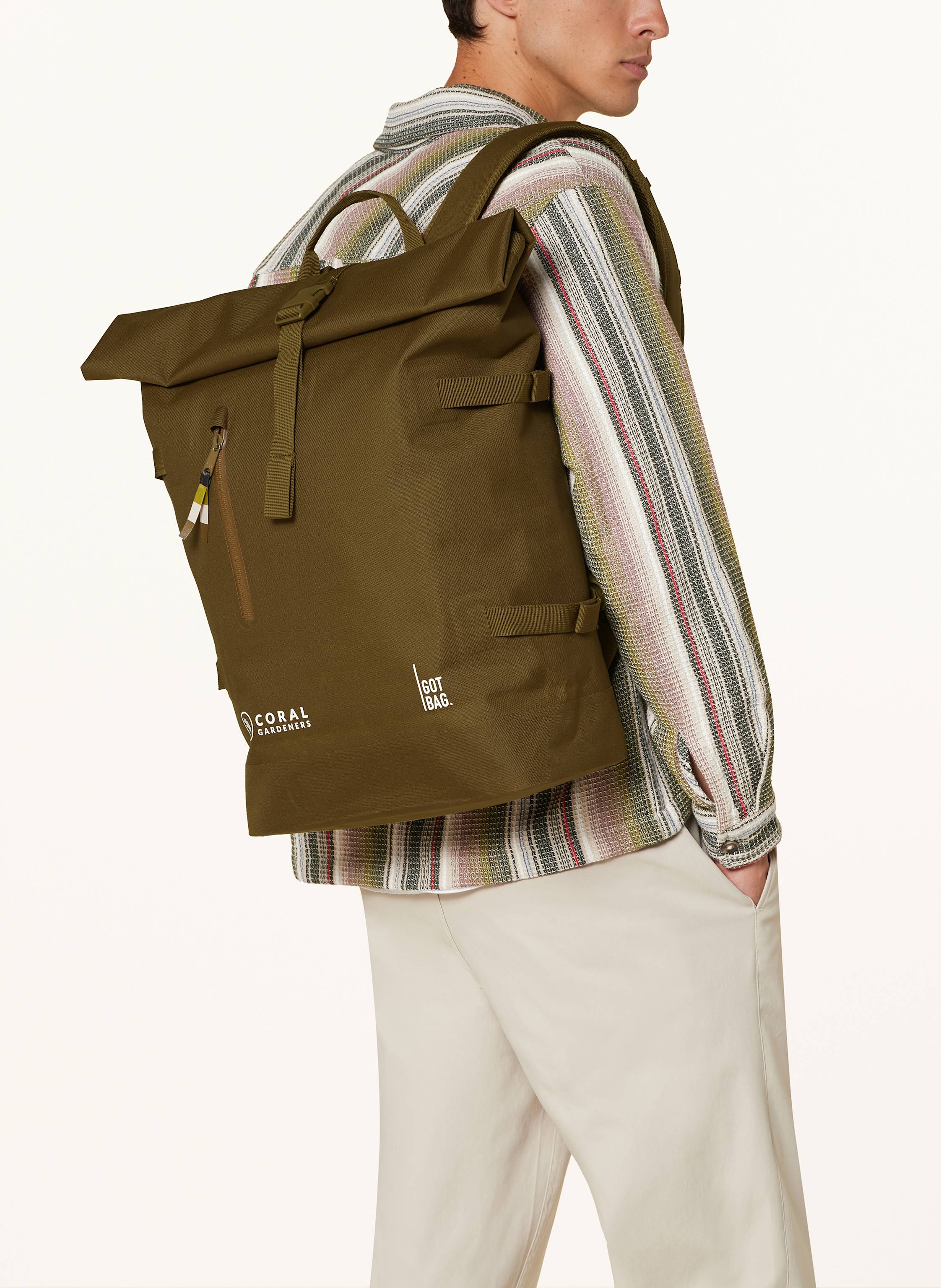 Thumbnail - Got Bag Rucksack Rolltop Coral Gardens 31 L Mit Laptoptasche gruen