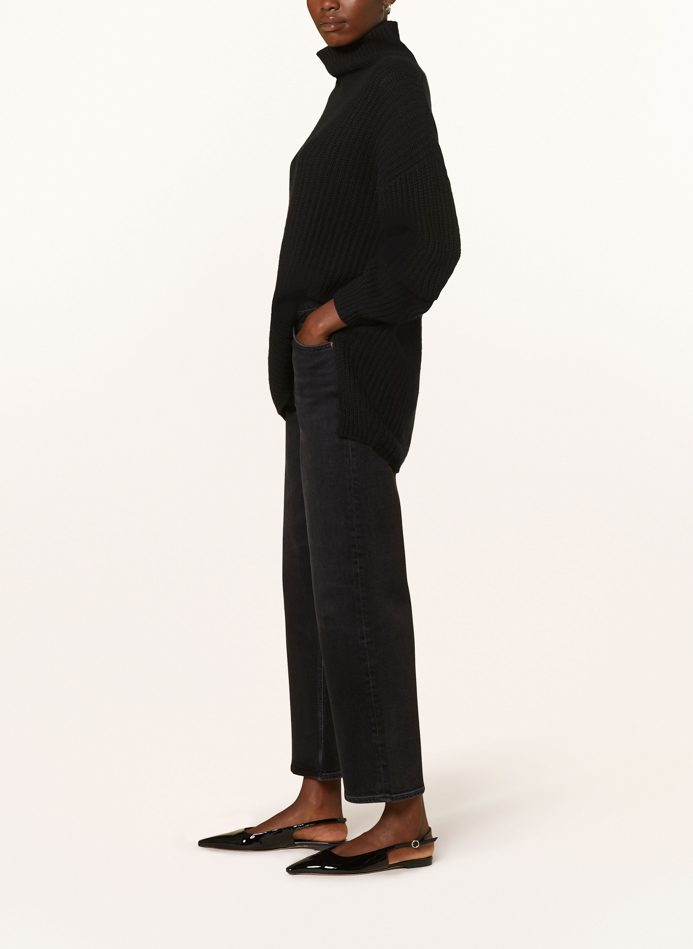 Thumbnail - Agolde Straight Jeans Ren schwarz