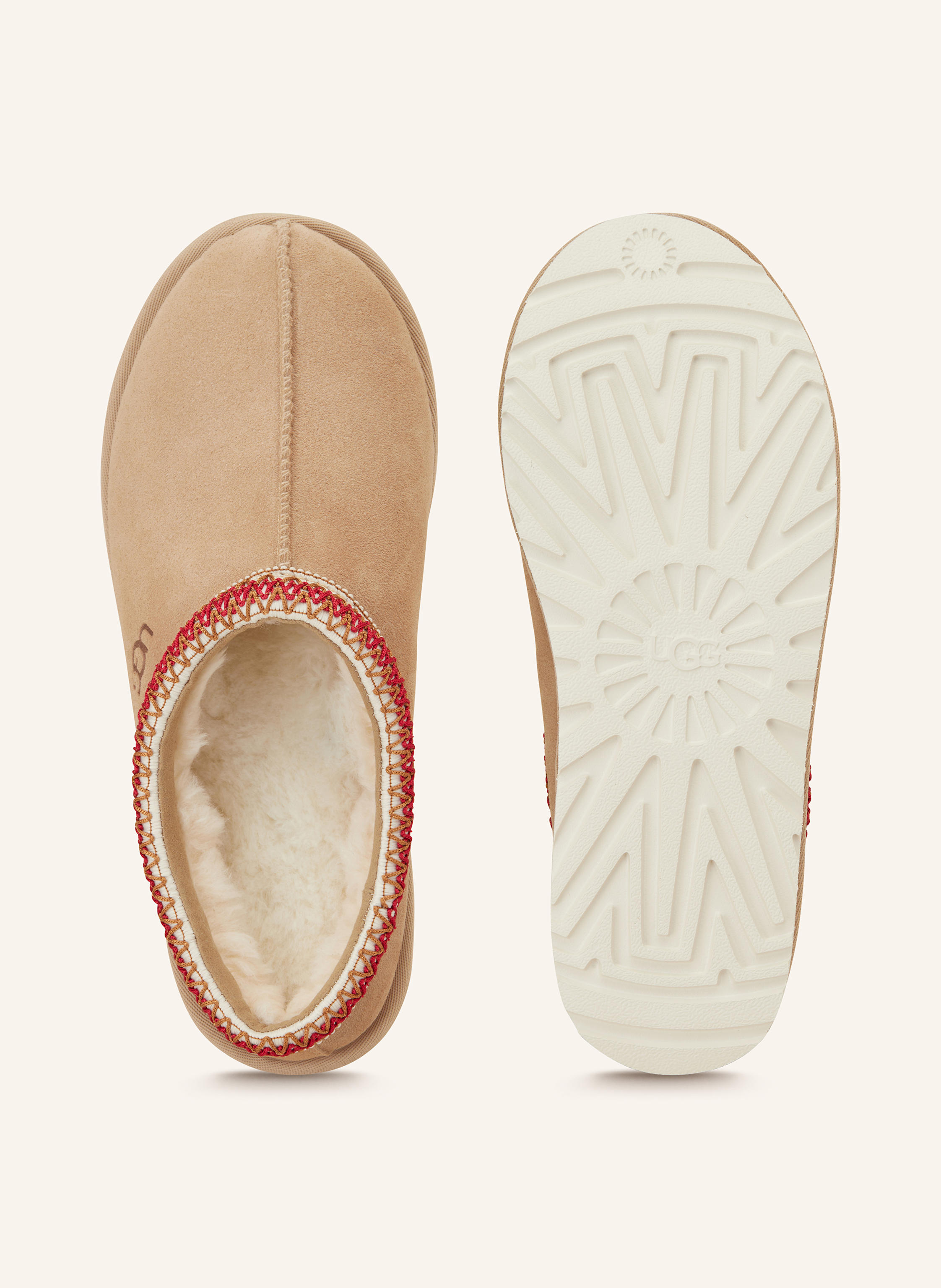Thumbnail - Ugg Pantoletten Tasman beige