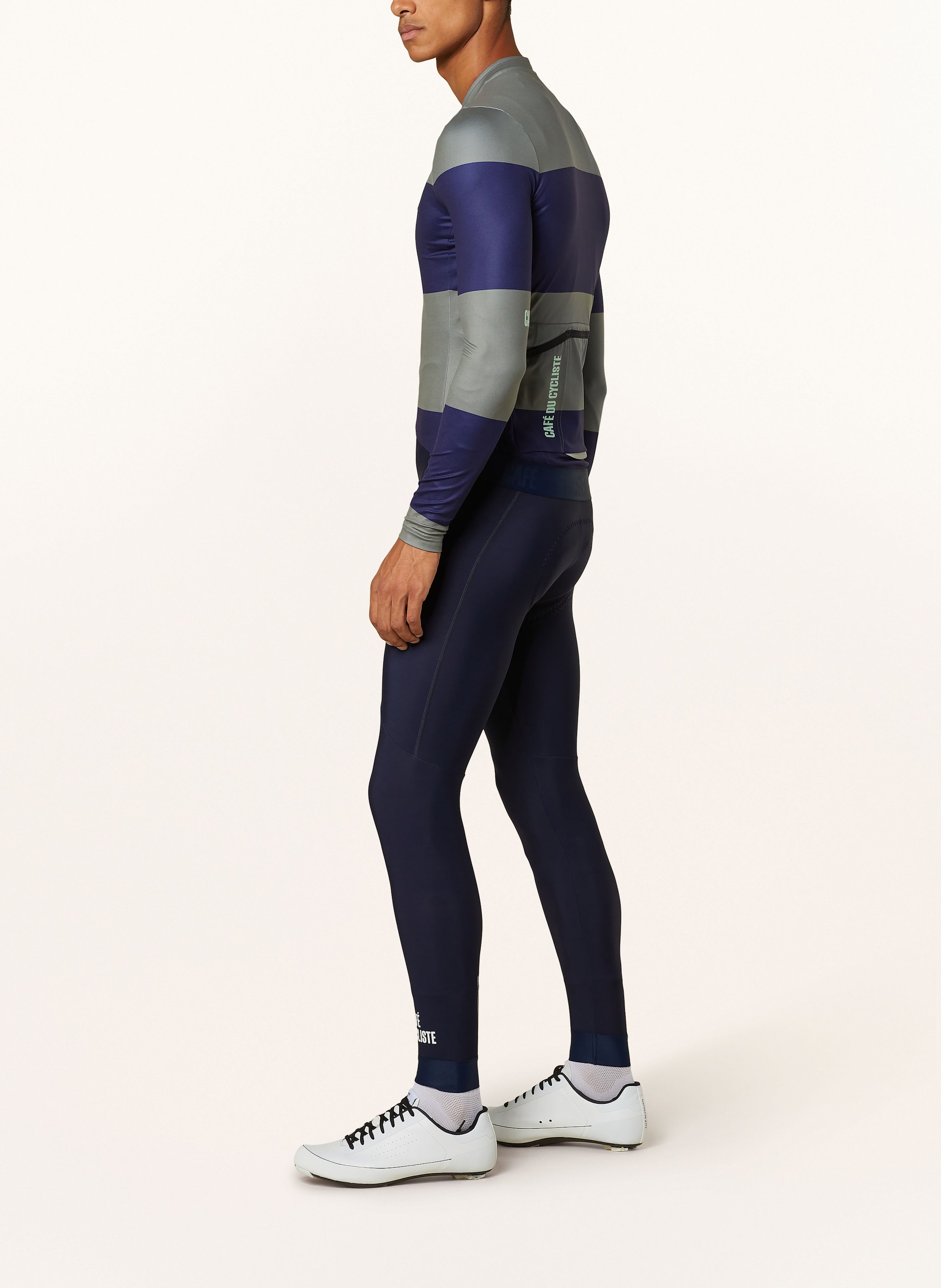 Thumbnail - Café Du Cycliste Radhose Marie Mit Trägern Und Gepolstertem Einsatz blau