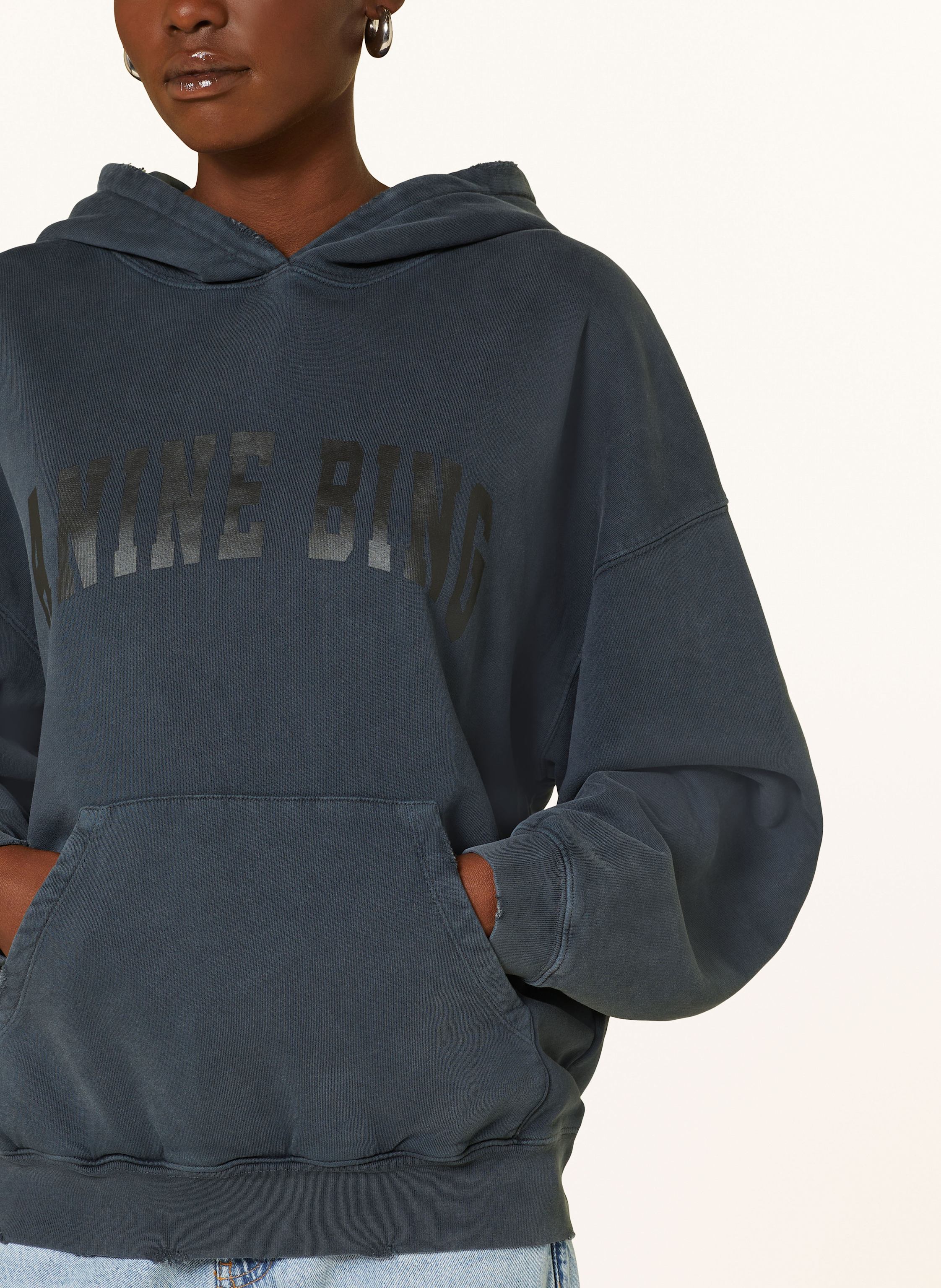 Thumbnail - Anine Bing Hoodie Harvey schwarz
