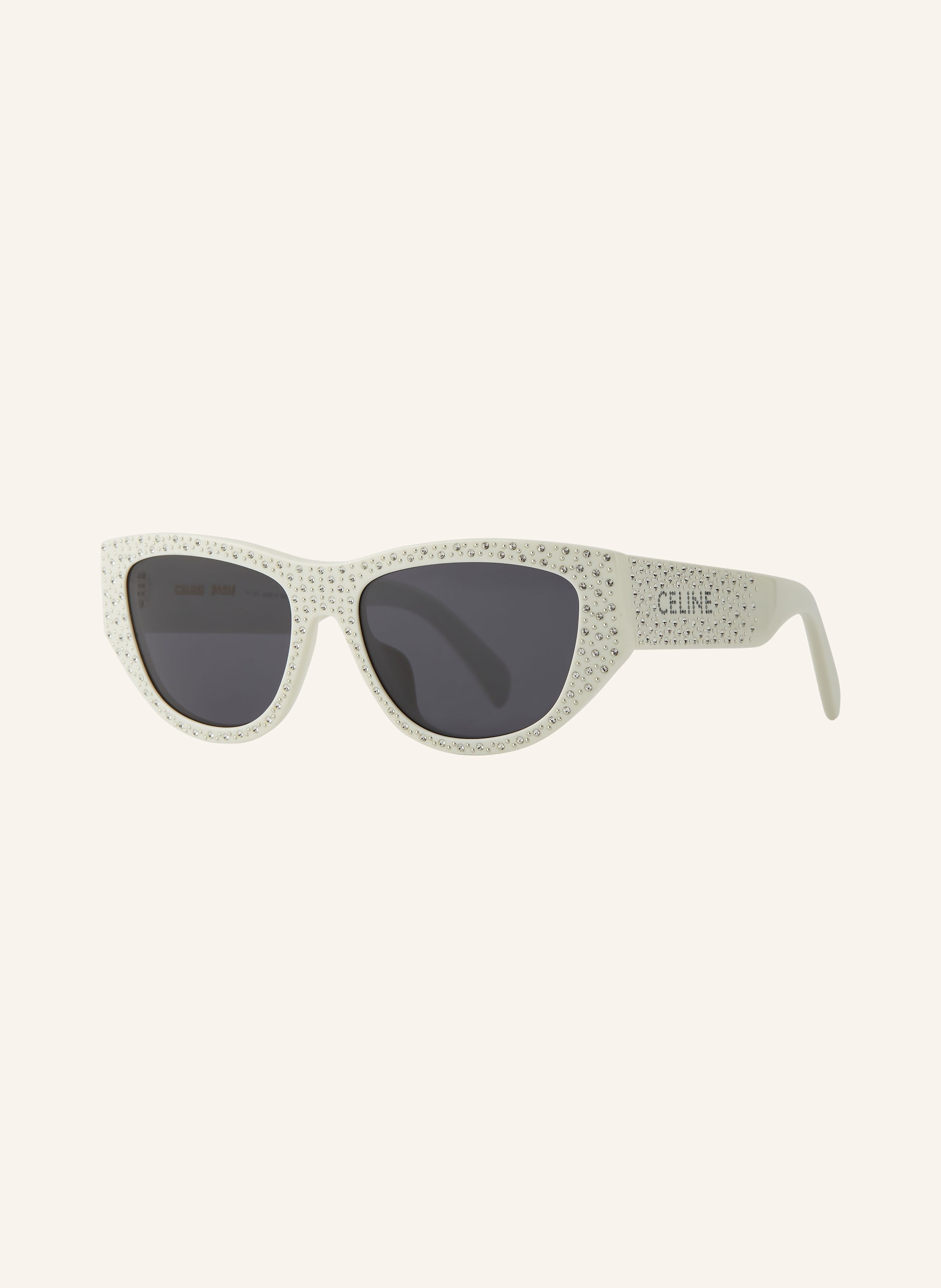 Celine Celine Sonnenbrille cl000458 Mit Schmucksteinen weiss in 3100L1 - WEISS/ GRAU