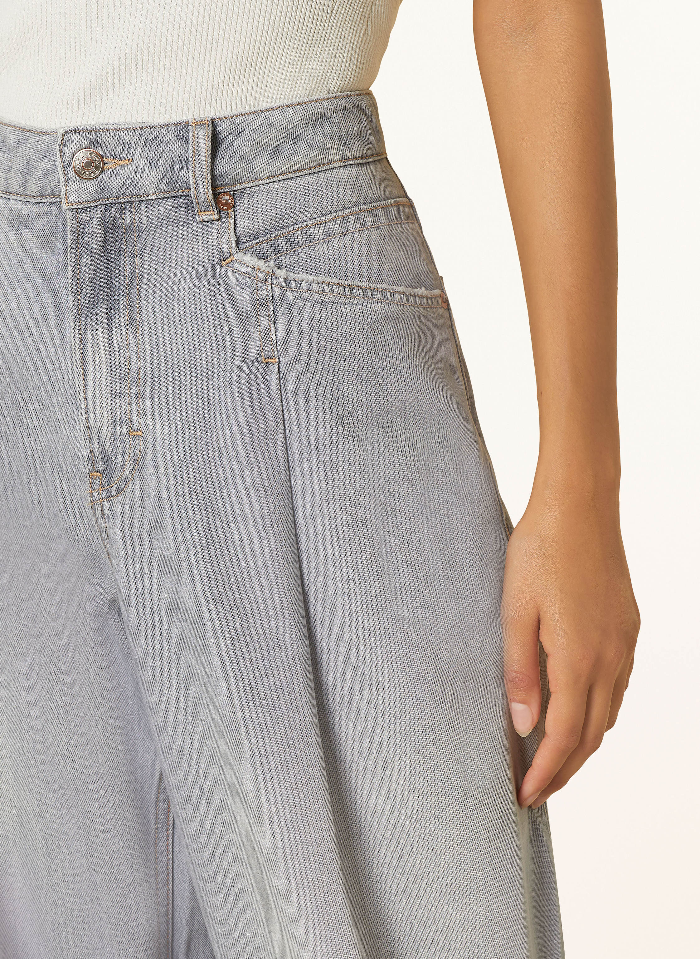 Thumbnail - Boss Straight Jeans Slouchy grau