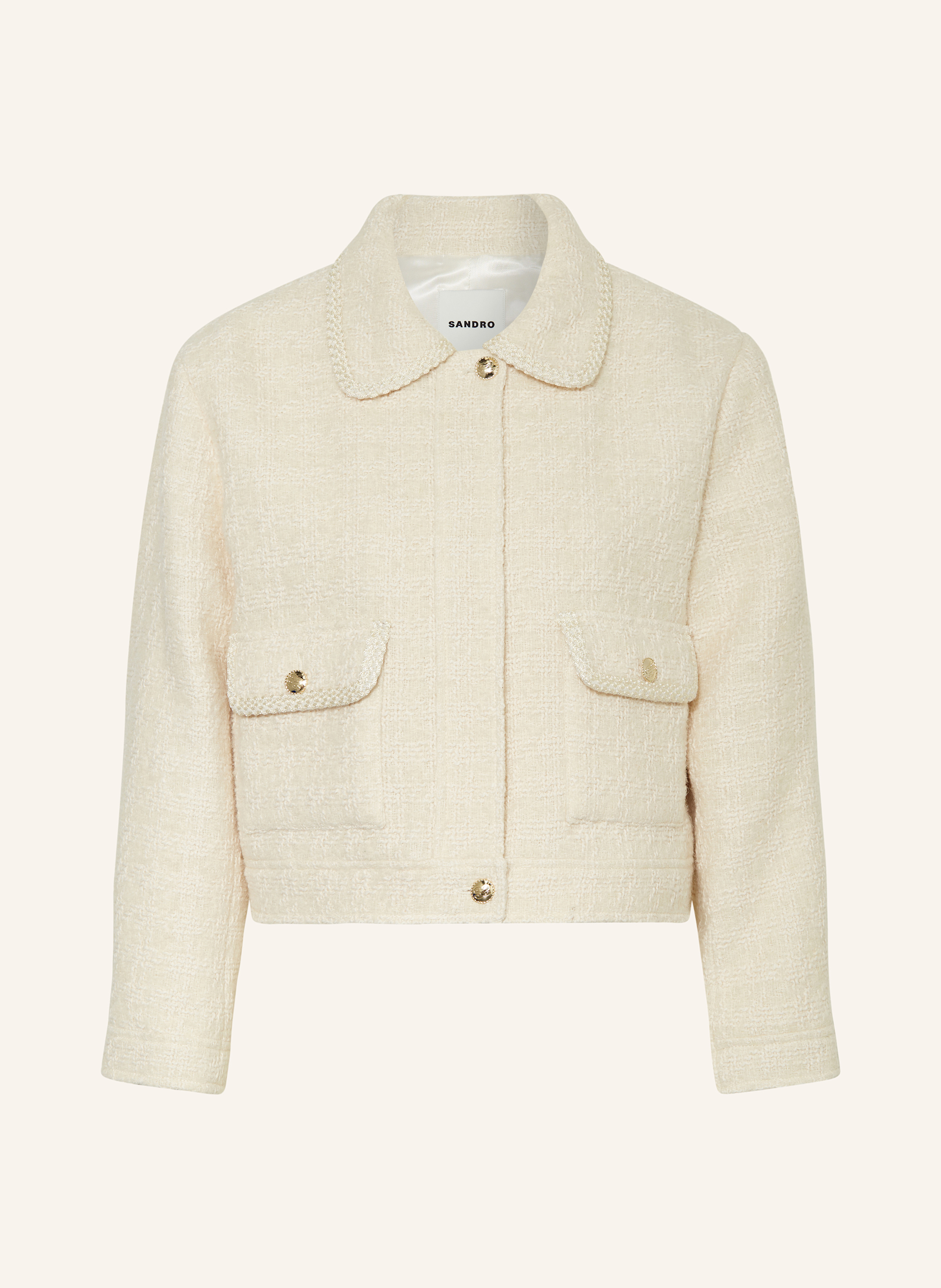 SANDRO Tweed Jacke