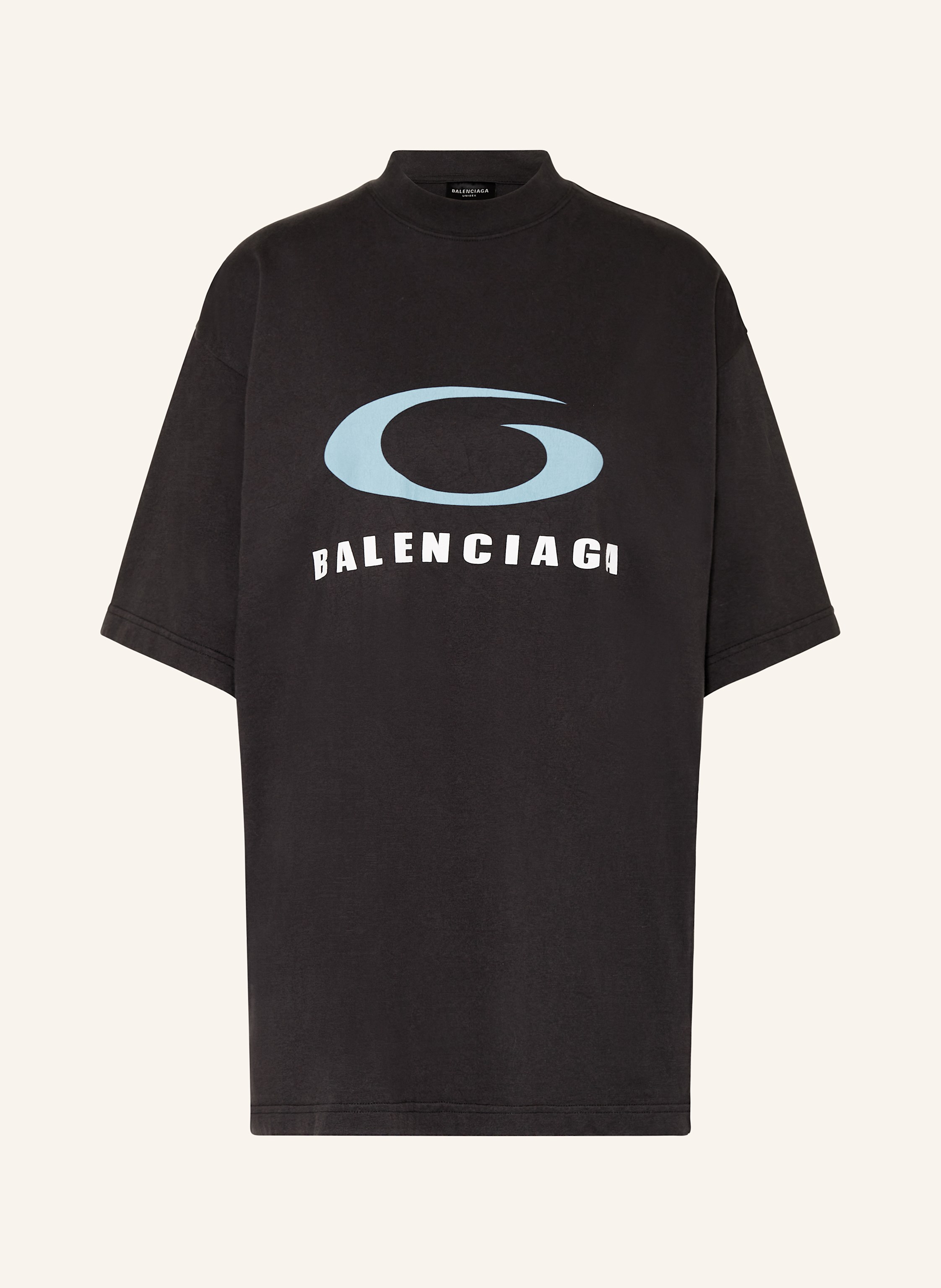 Black balenciaga tee on sale