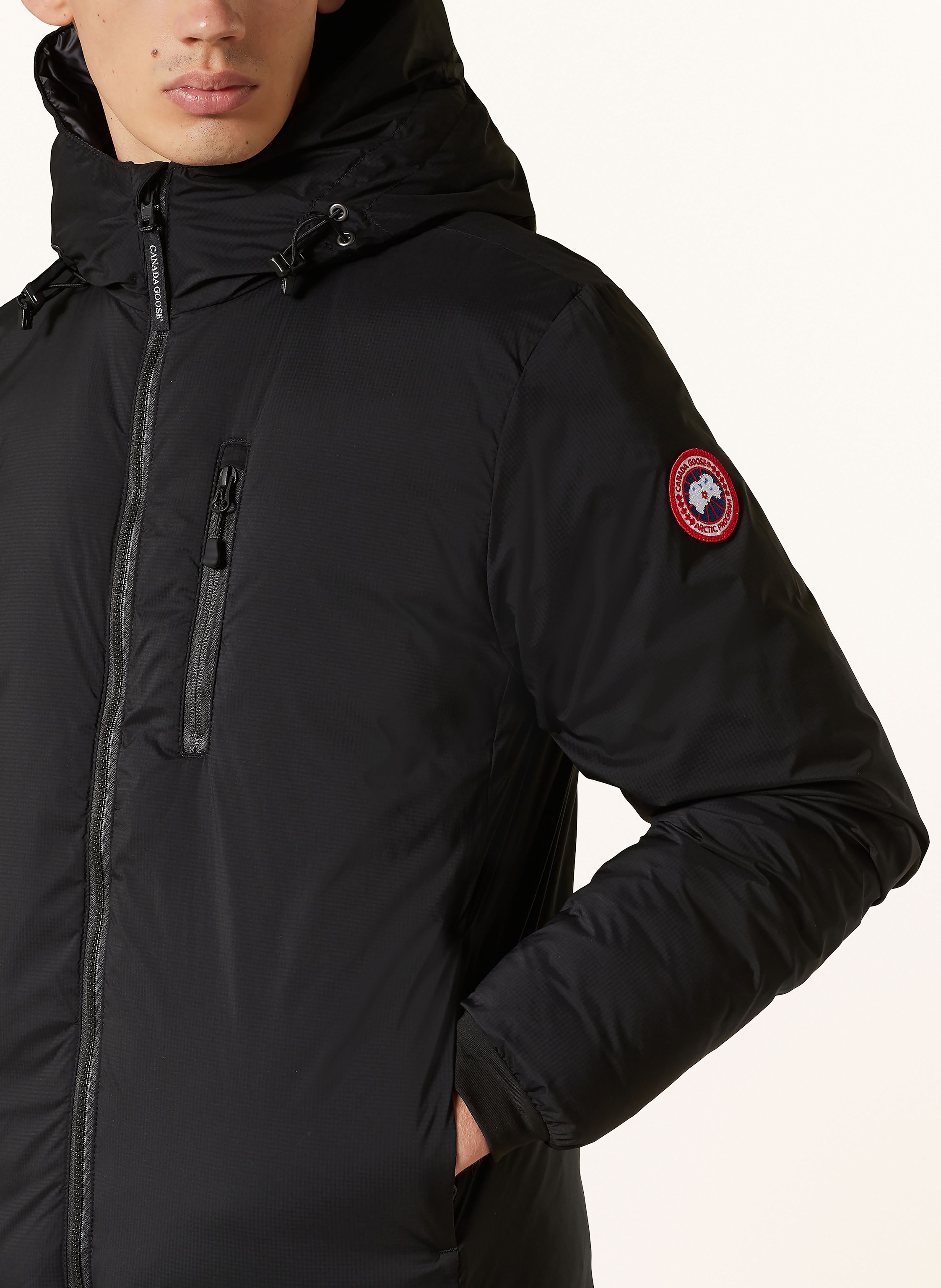 Thumbnail - Canada Goose Daunenjacke Lodge schwarz