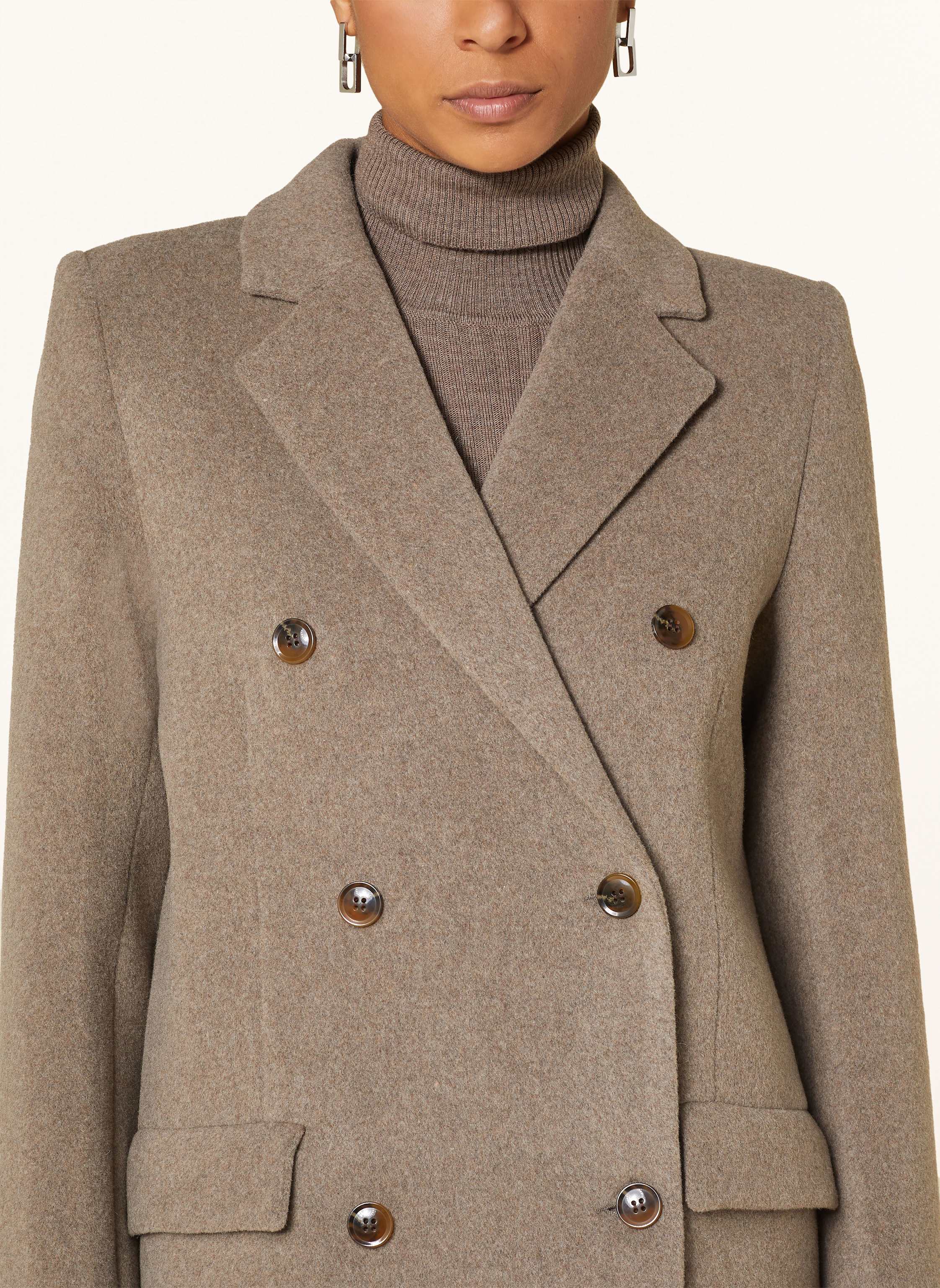 Thumbnail - Samsøe  Samsøe Wollmantel Falcon beige