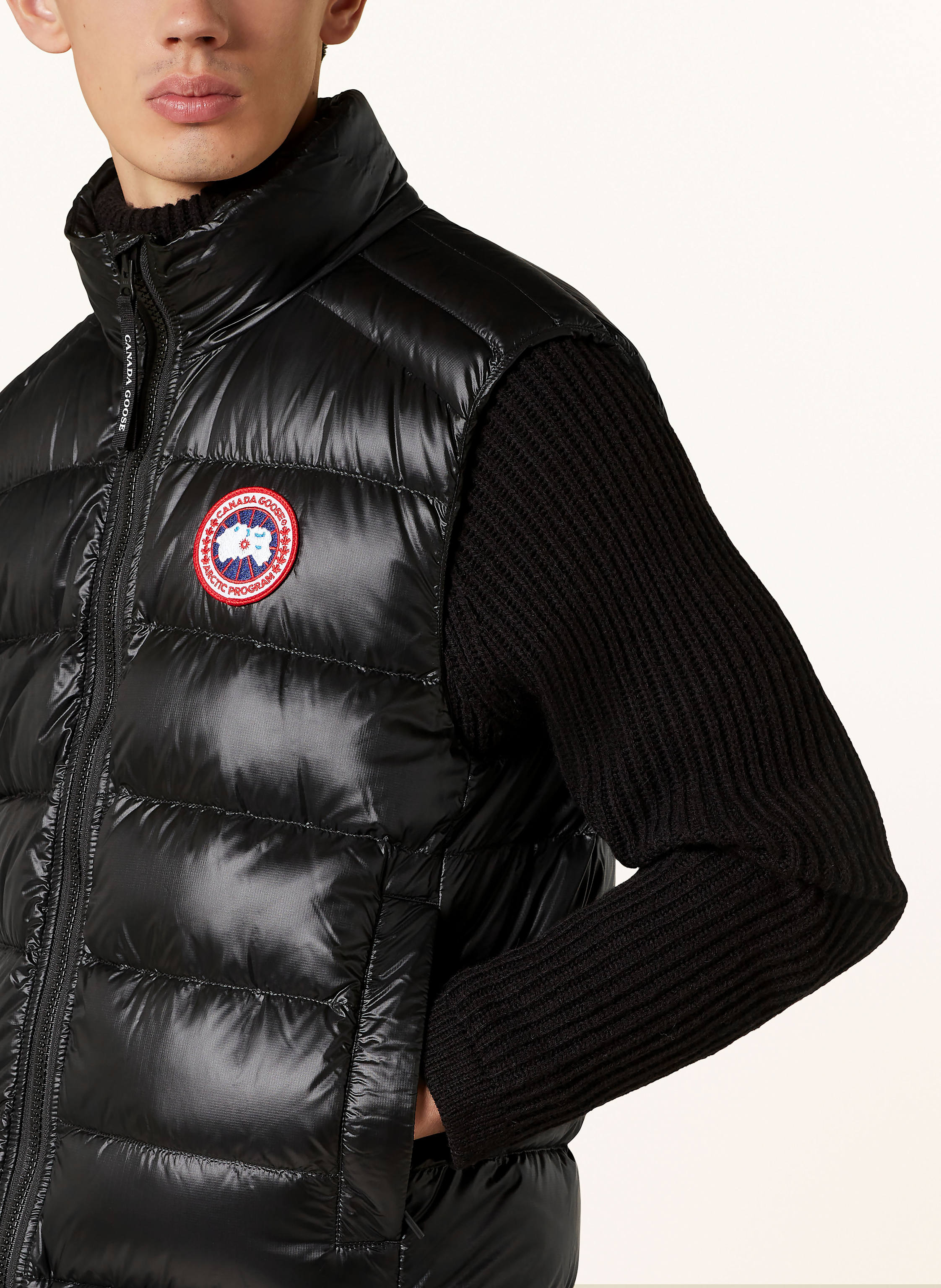 Thumbnail - Canada Goose Daunenweste Crofton schwarz