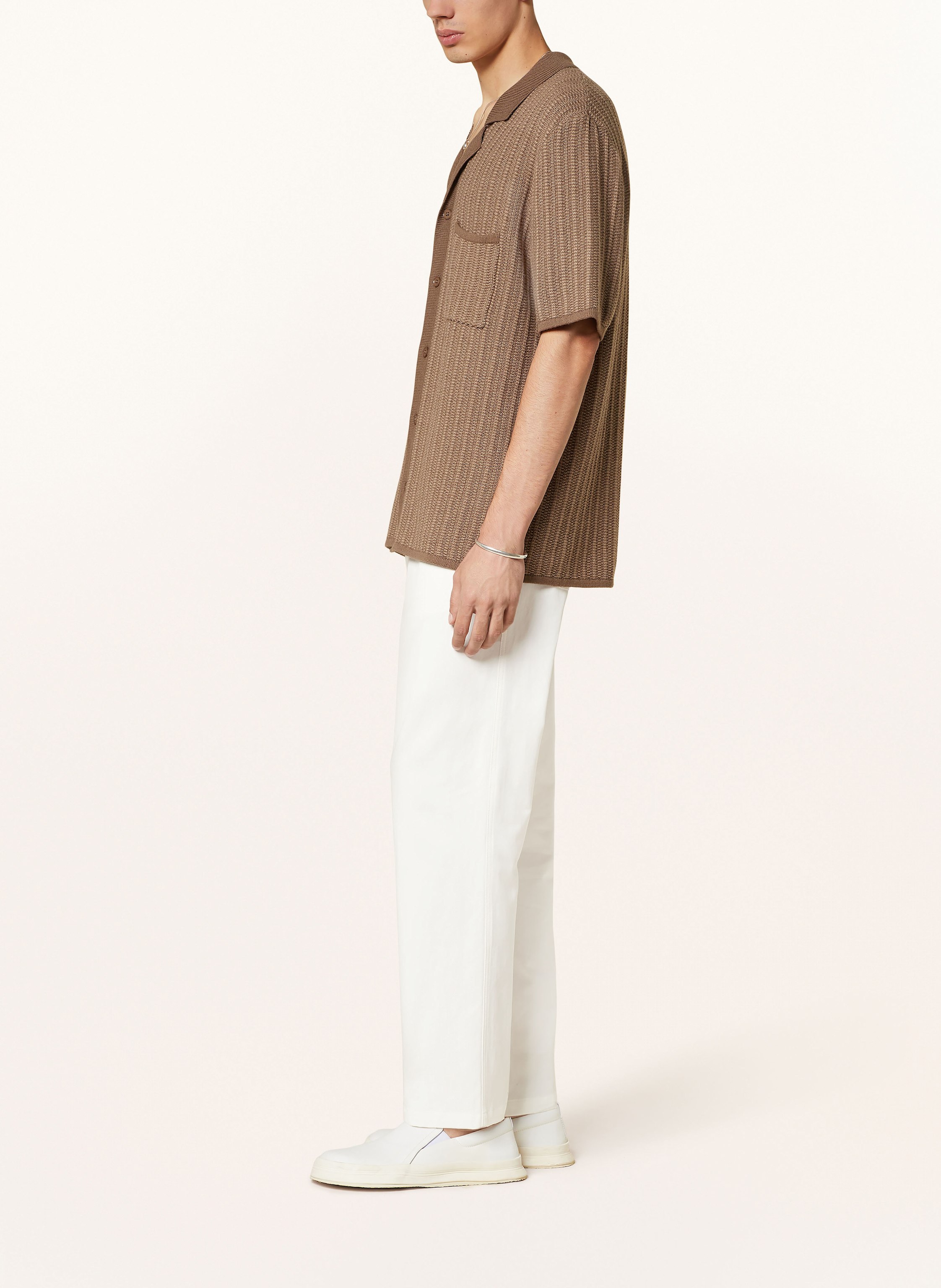 Thumbnail - Samsøe Samsøe Hose Jabari Im Jogging-Stil Regular Fit weiss