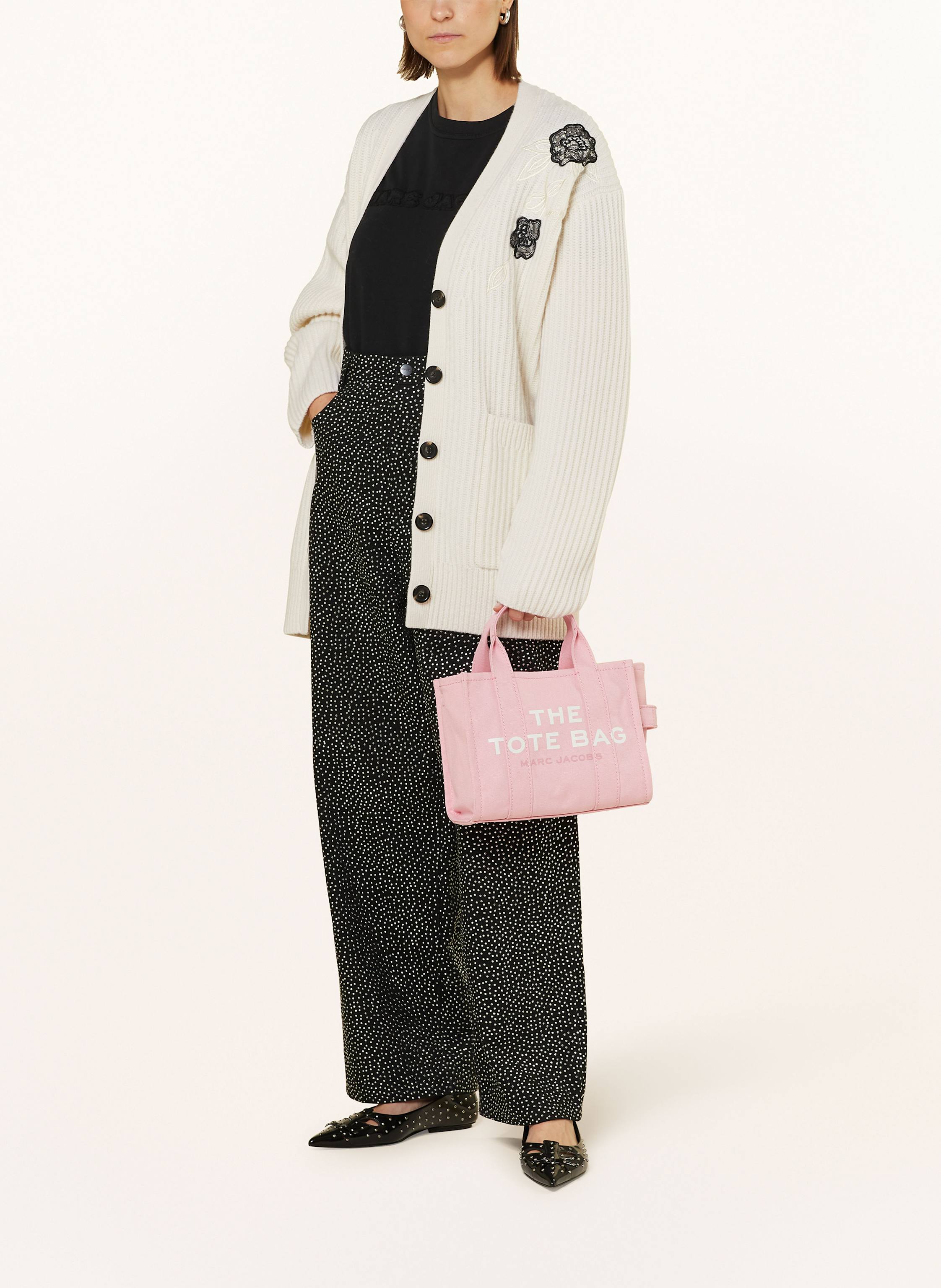 Thumbnail - Marc Jacobs Umhängetasche The Small Tote Bag rosa