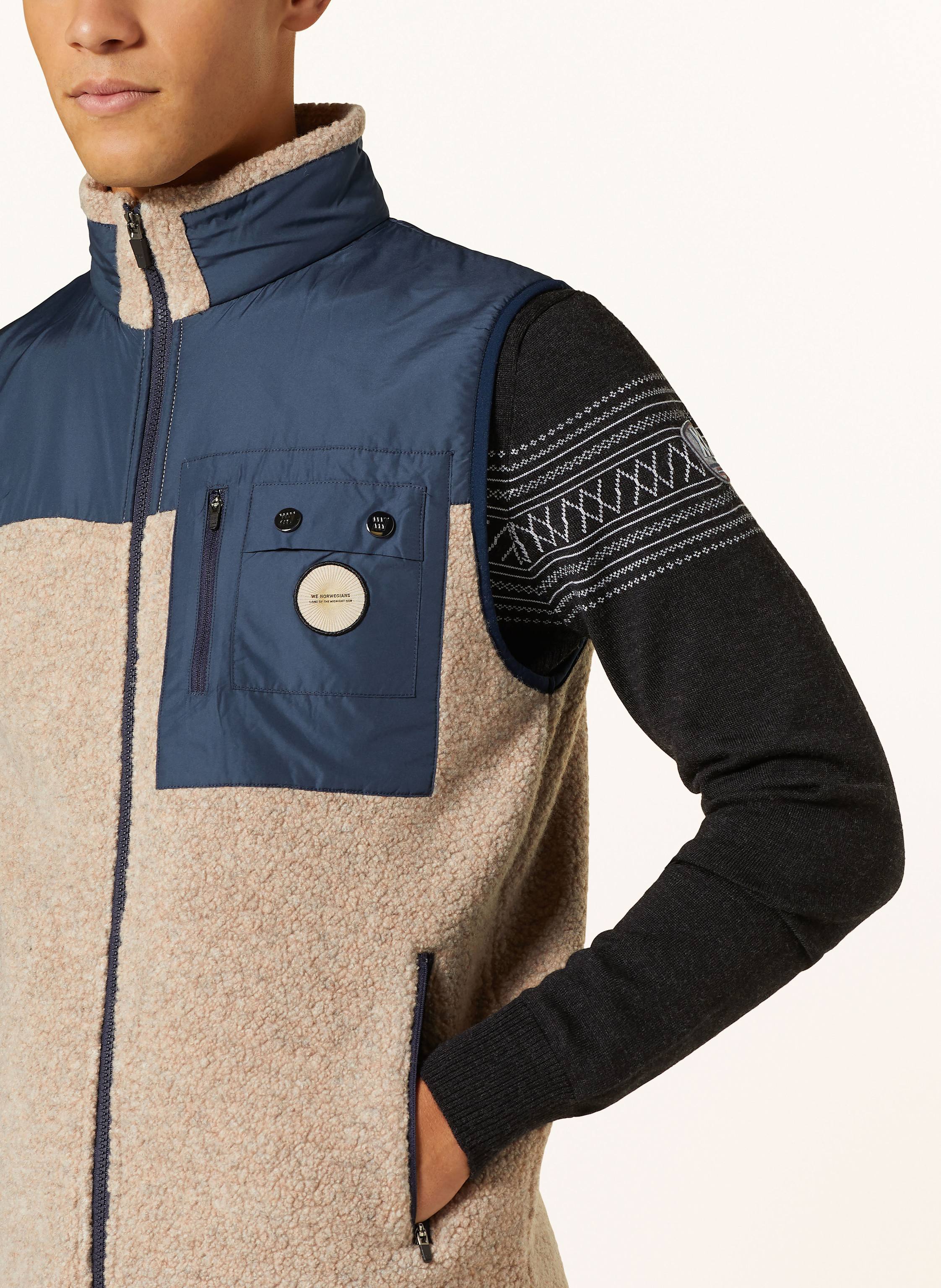 Thumbnail - We Norwegians Fleeceweste Alta Aus Merinowolle beige