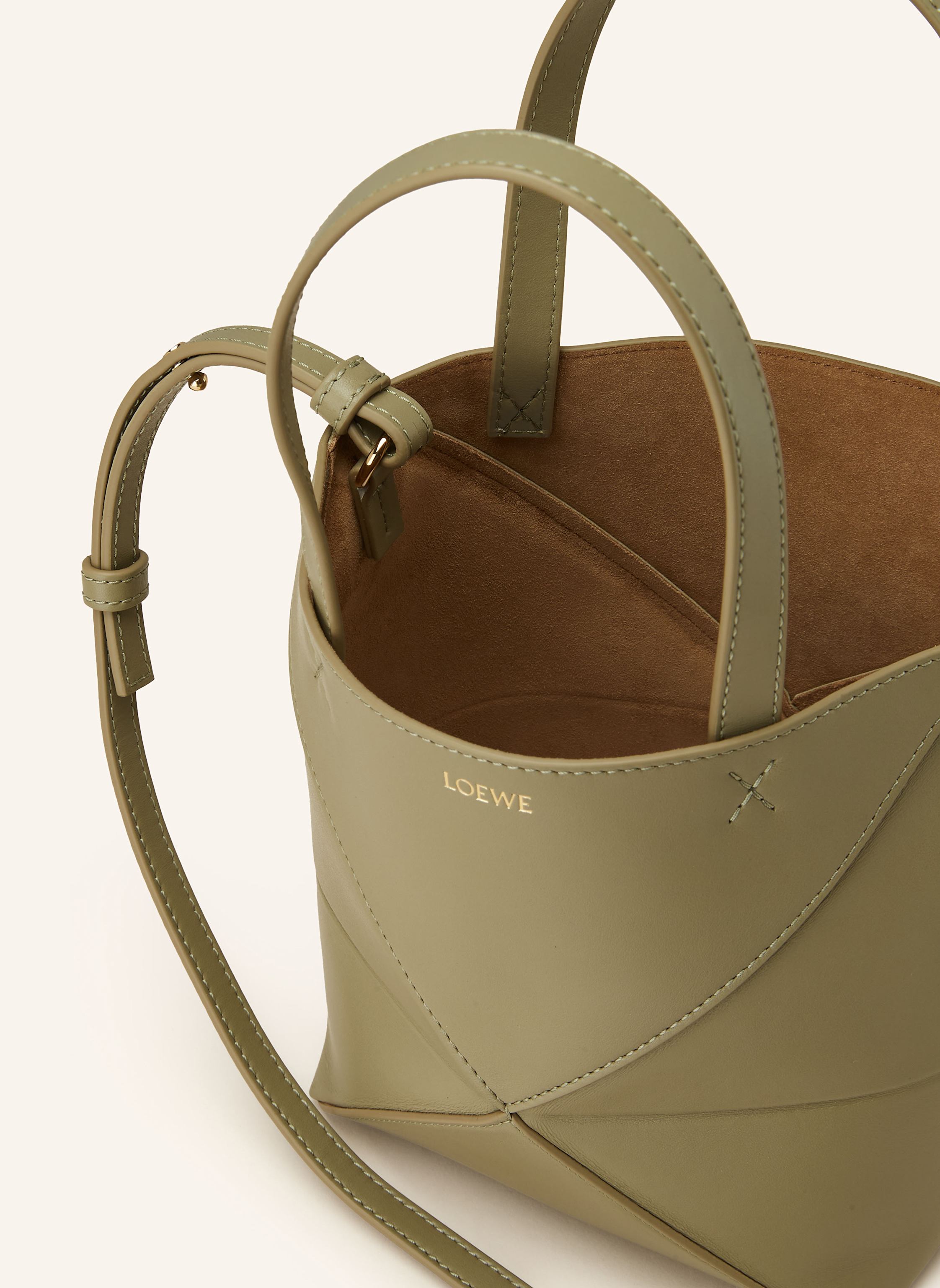 Thumbnail - Loewe Handtasche Puzzle Tote Mini gruen