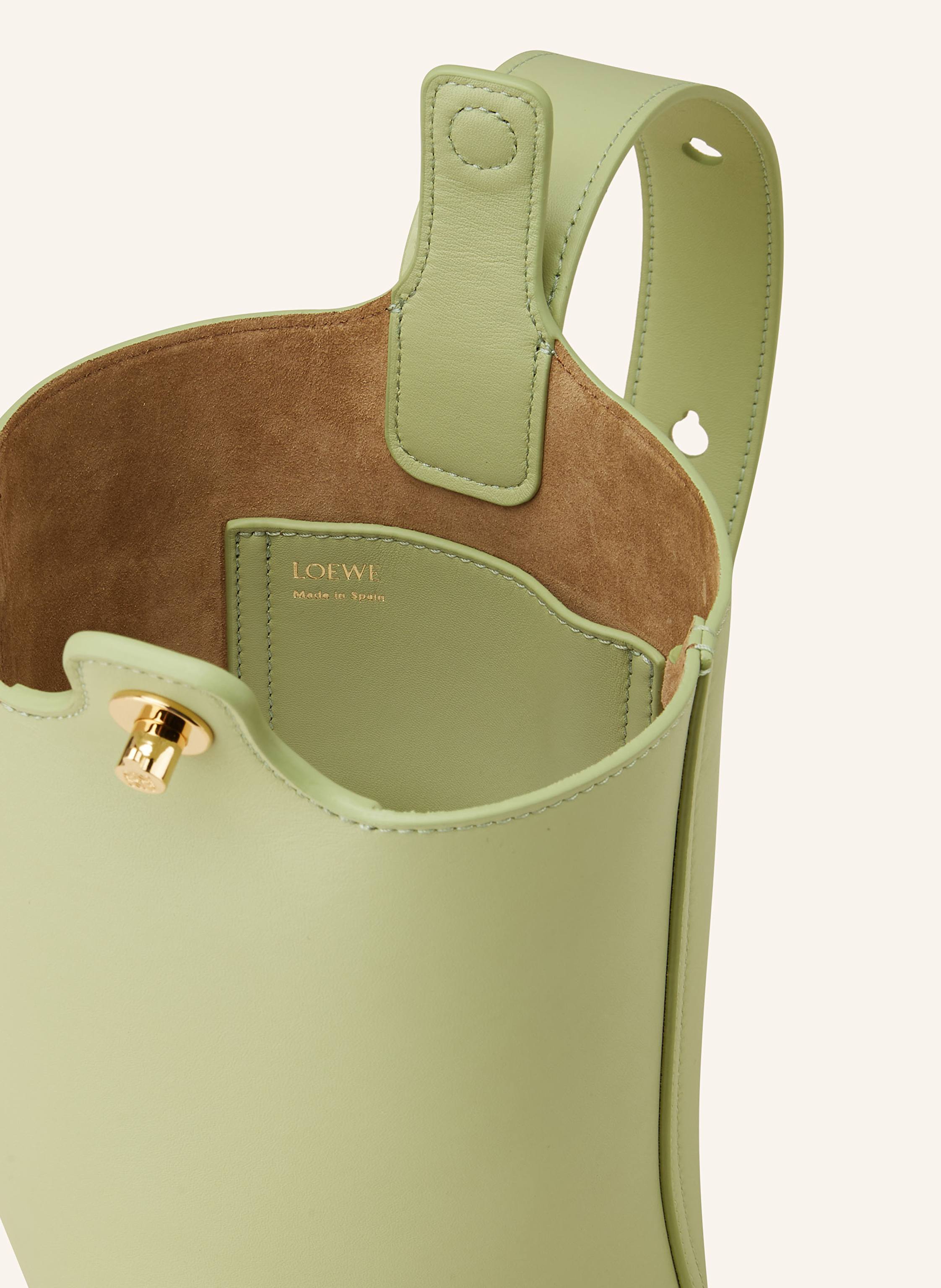Thumbnail - Loewe Handtasche Pebble Bucket Mini gruen