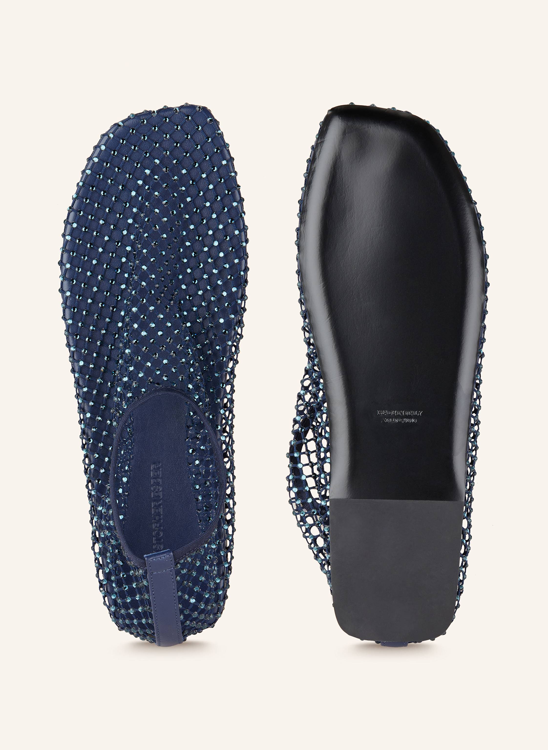 Thumbnail - Christopher Esber Ballerinas Minette Mit Schmucksteinen blau