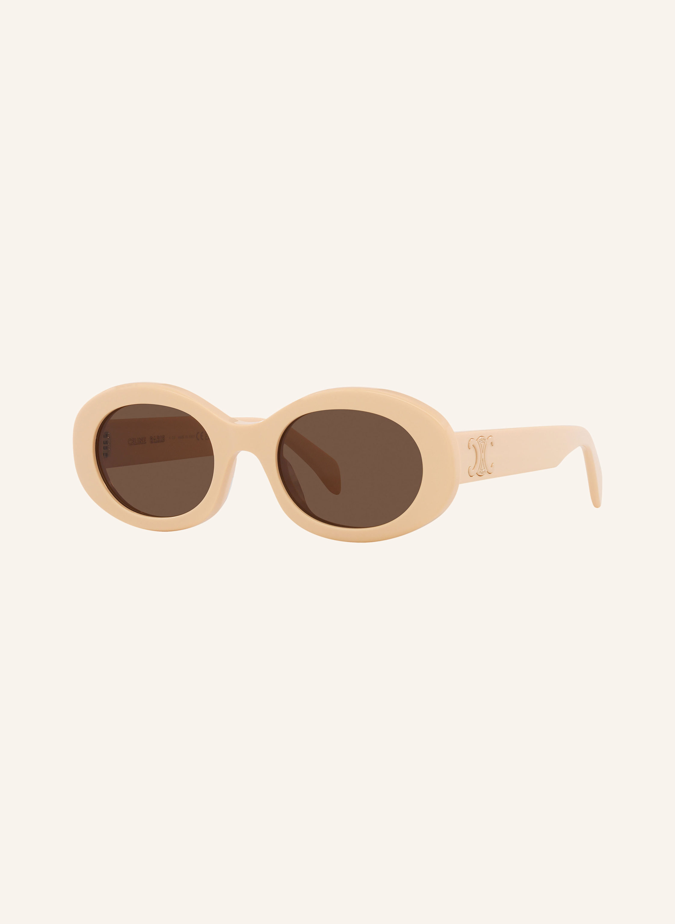 Celine Celine Sonnenbrille cl000430 Triomphe beige in 4800D1 HELLORANGE/ BRAUN