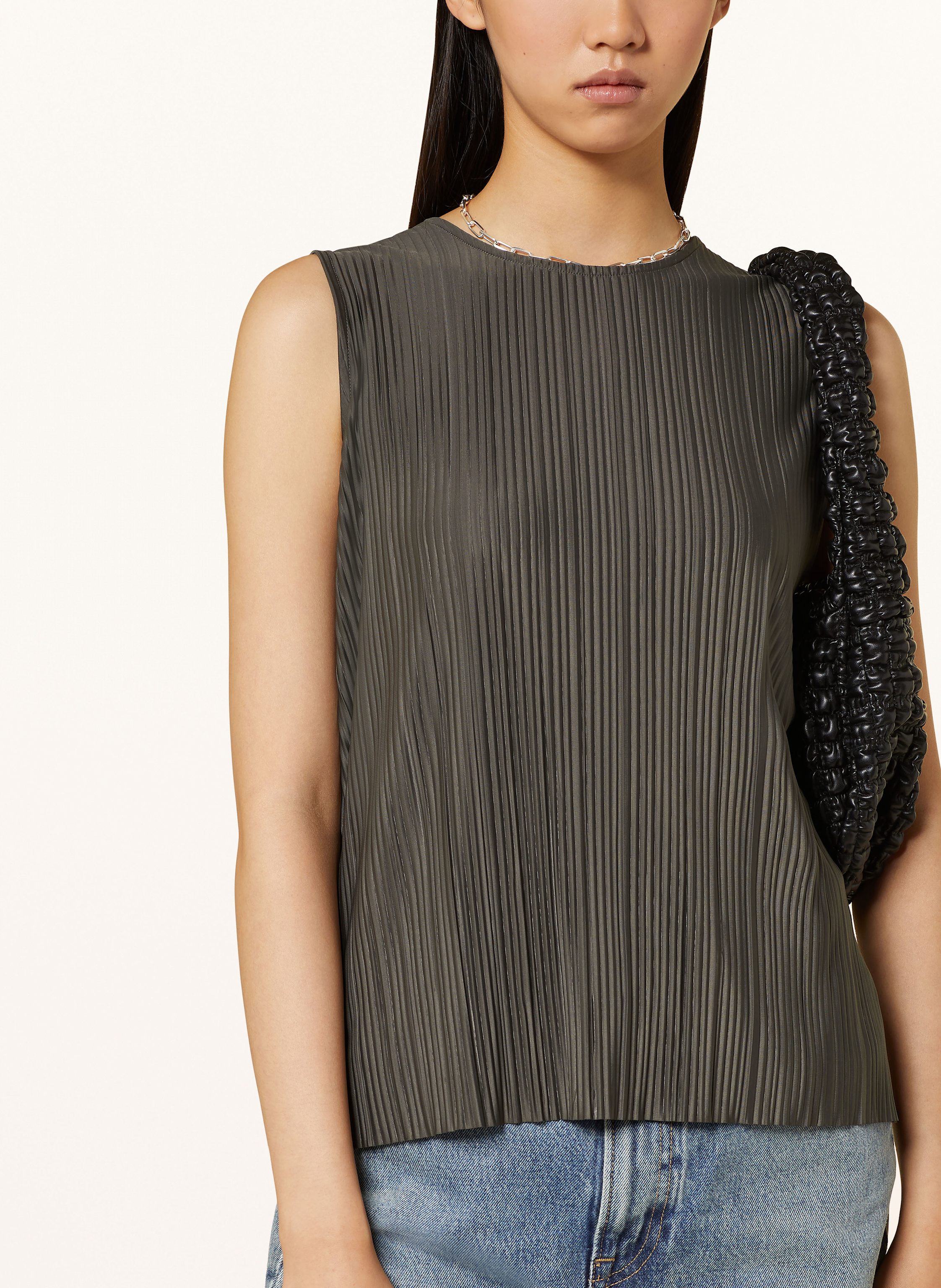 Thumbnail - Samsøe  Samsøe Plisseetop Sauma gruen