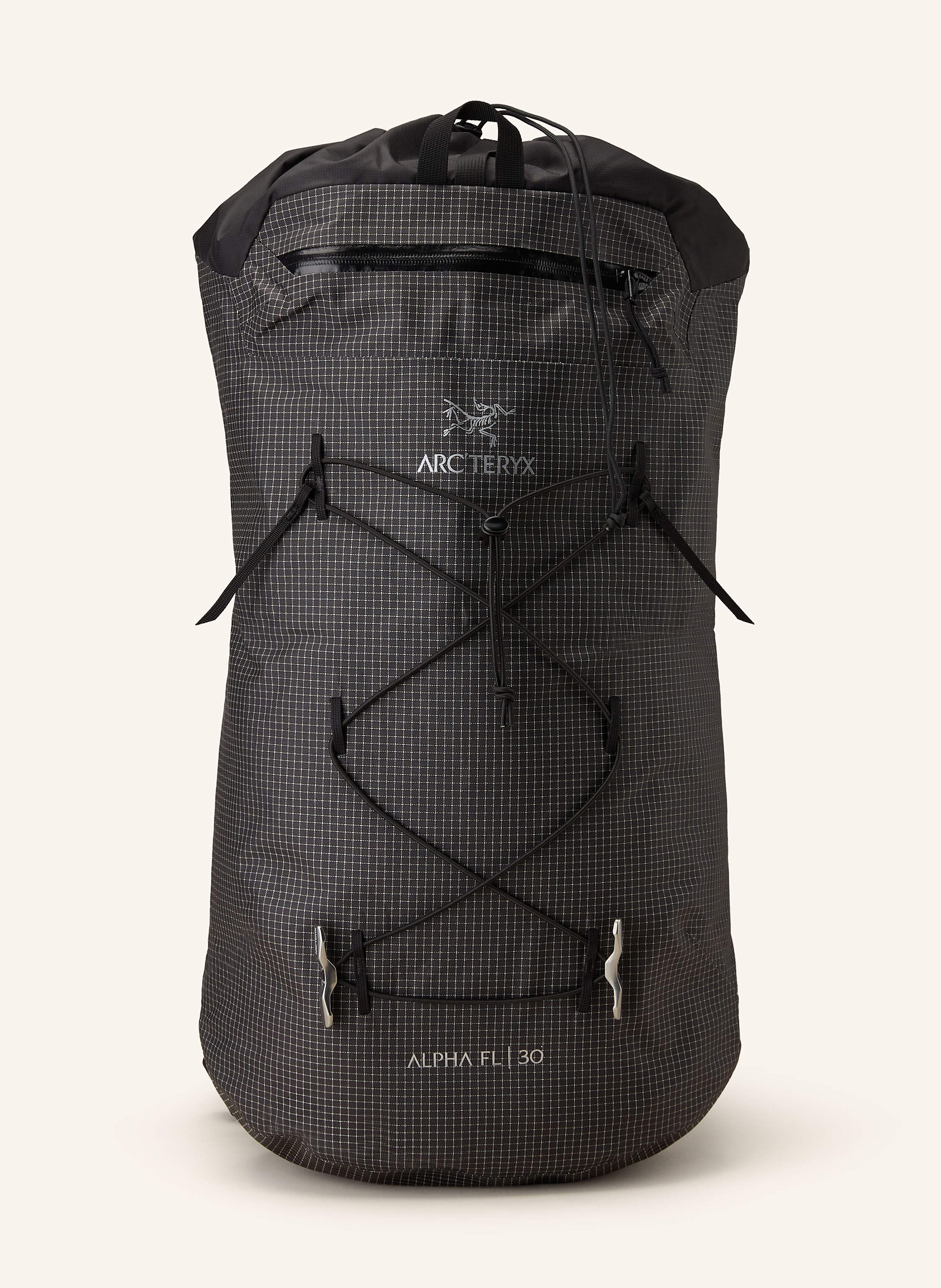 ARC'TERYX Backpack ALPHA FL 30 l in black / white