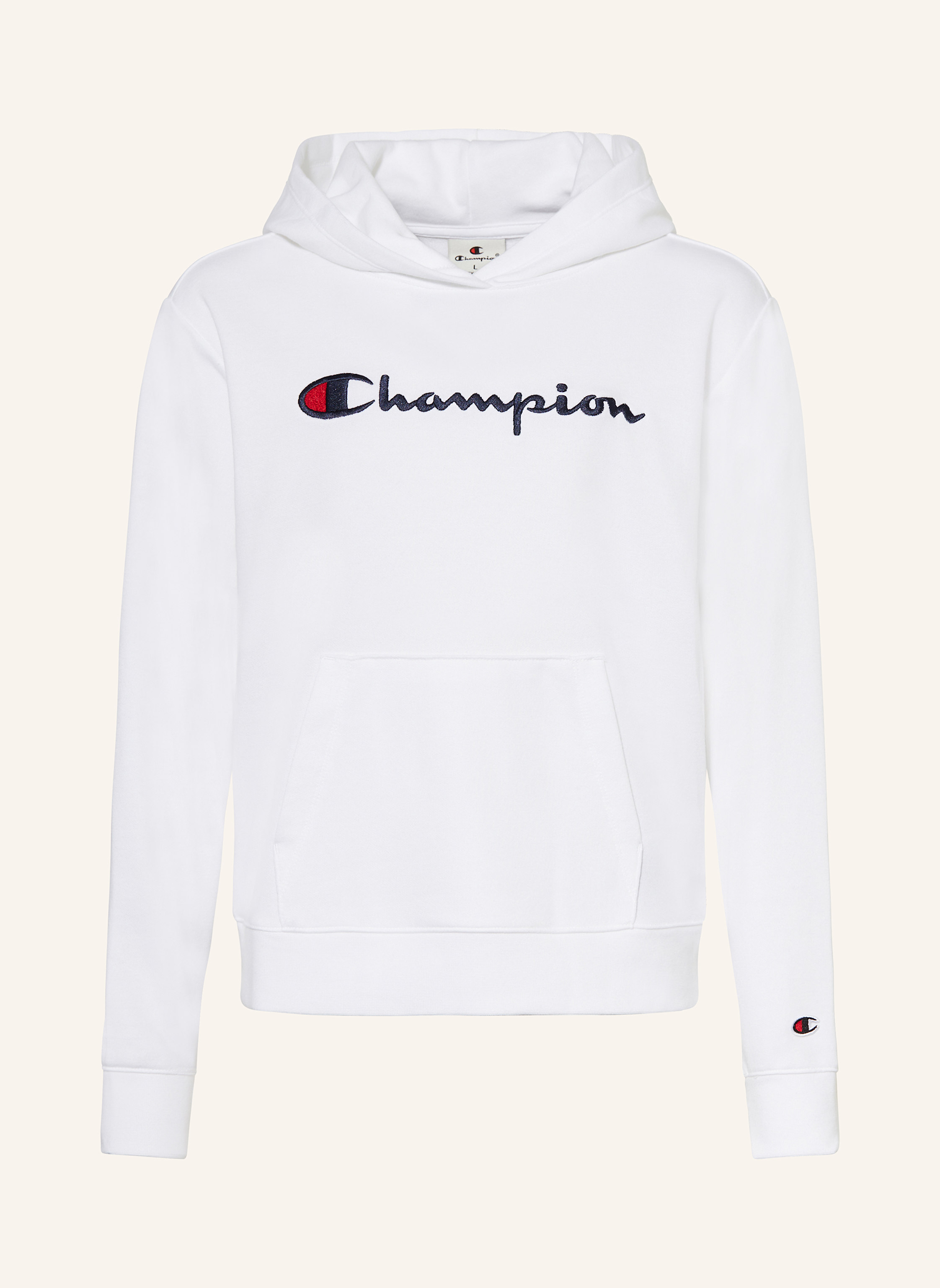 Champion Hoodie in weiss dunkelblau