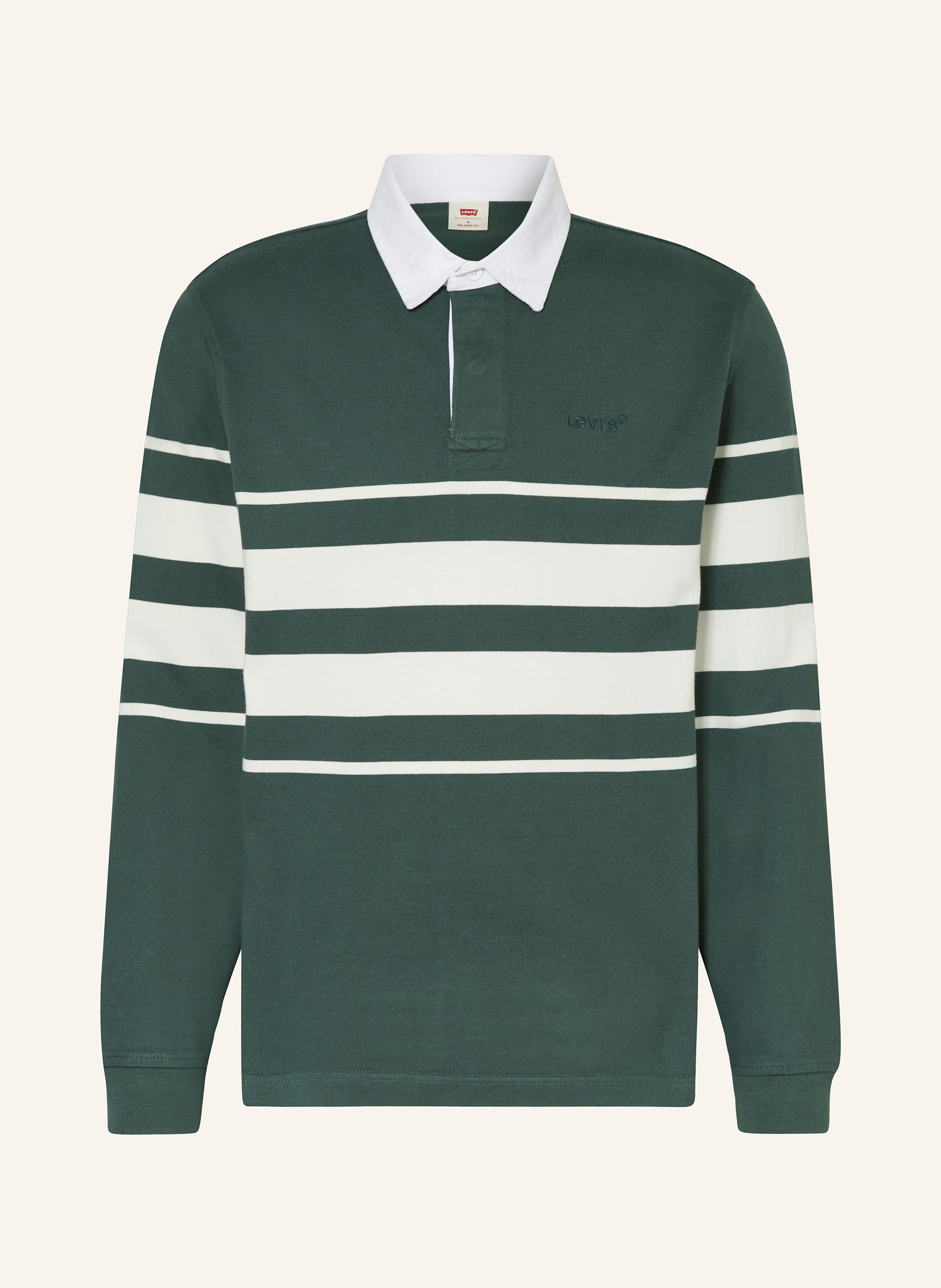 Levi s Rugby shirt in green ecru