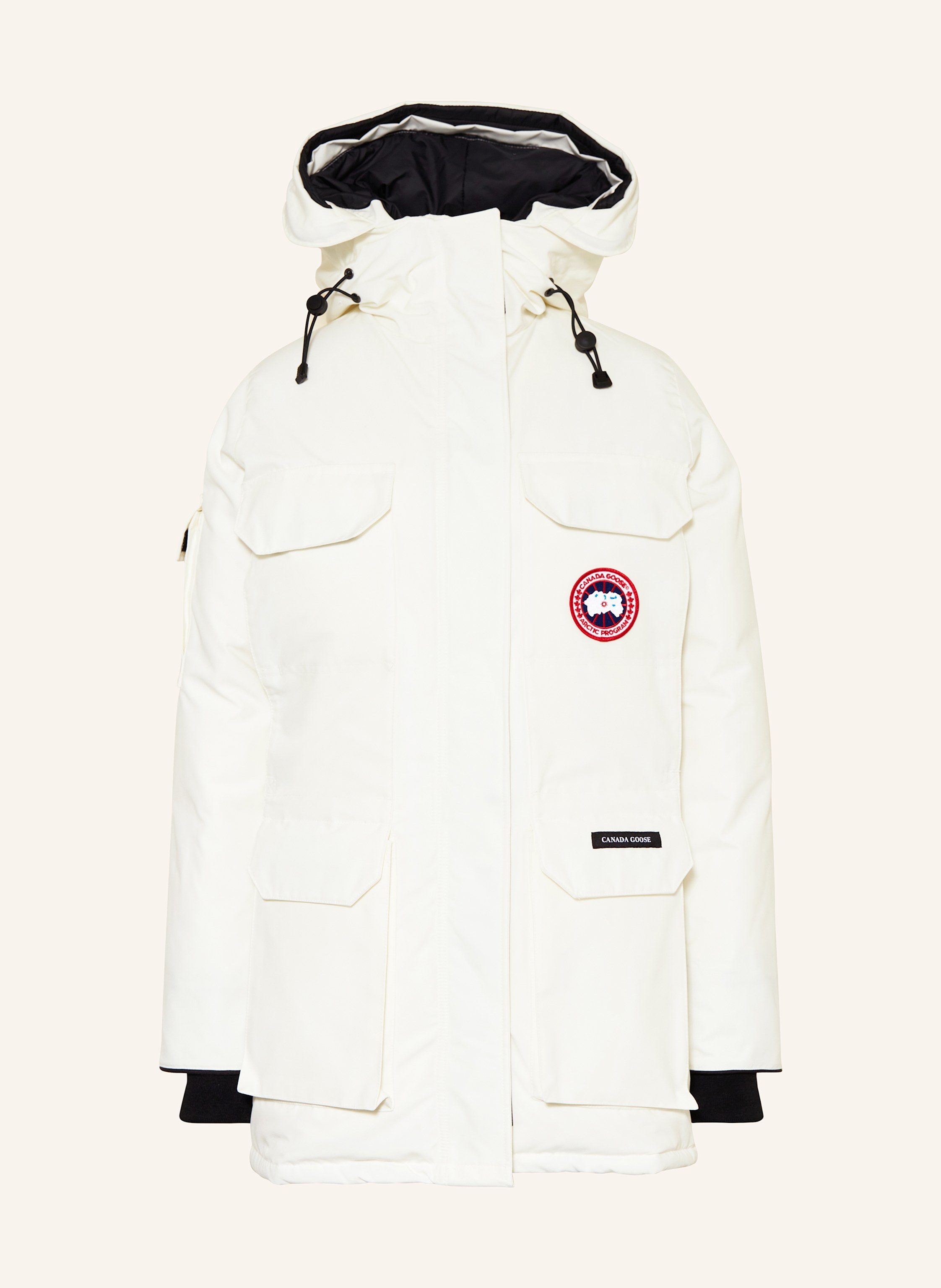 White canada goose coat outlet