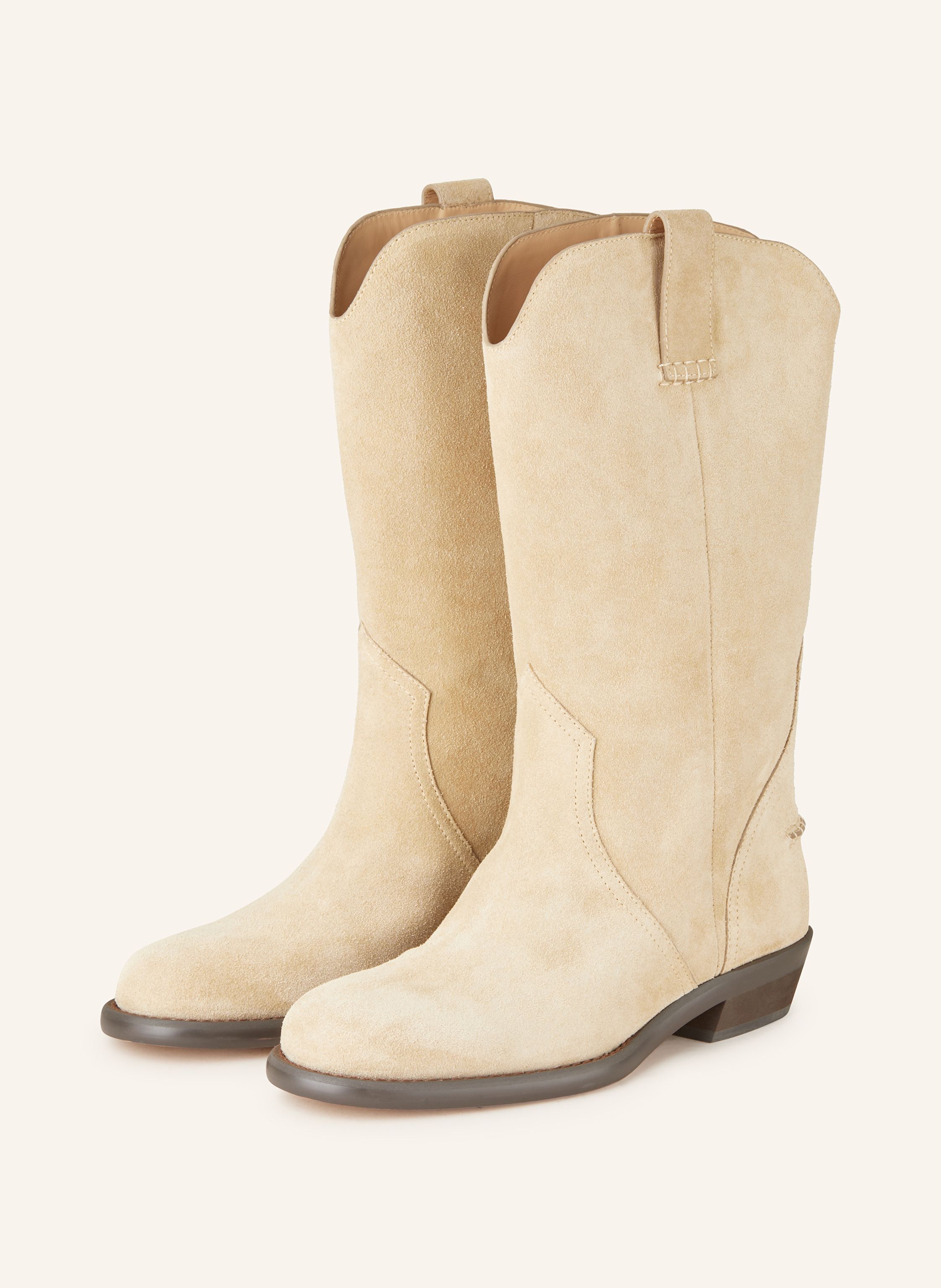 Western boots beige 2025