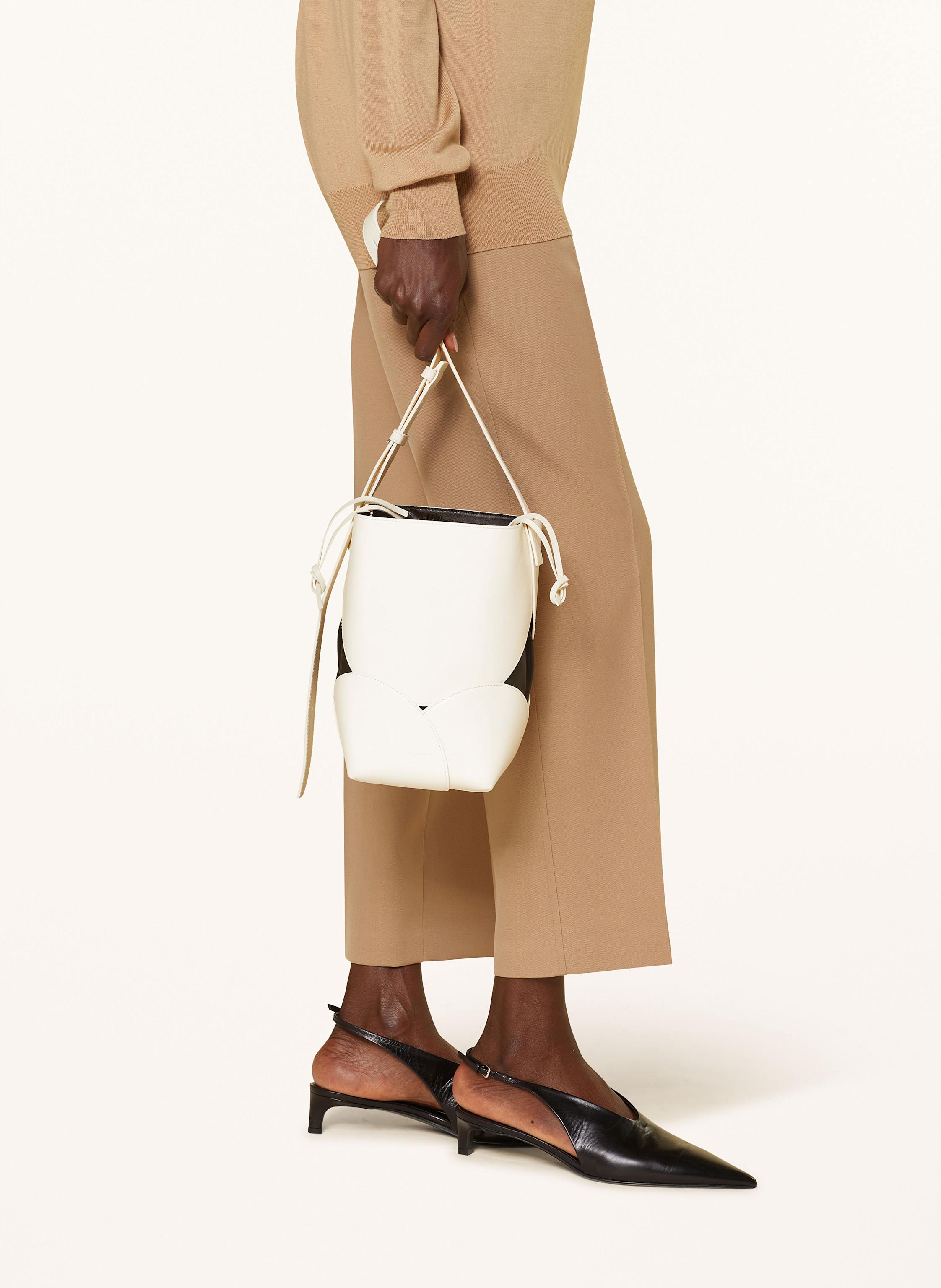 Thumbnail - Jil Sander Schultertasche Ellipse Mit Pouch weiss