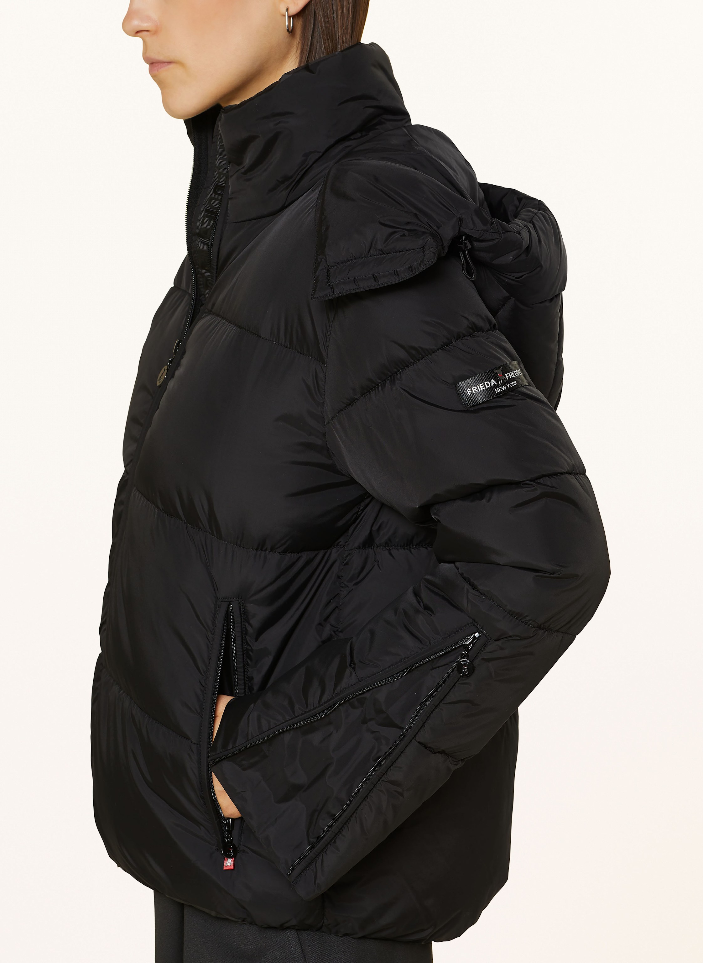 Thumbnail - Frieda & Freddies Steppjacke Xally schwarz