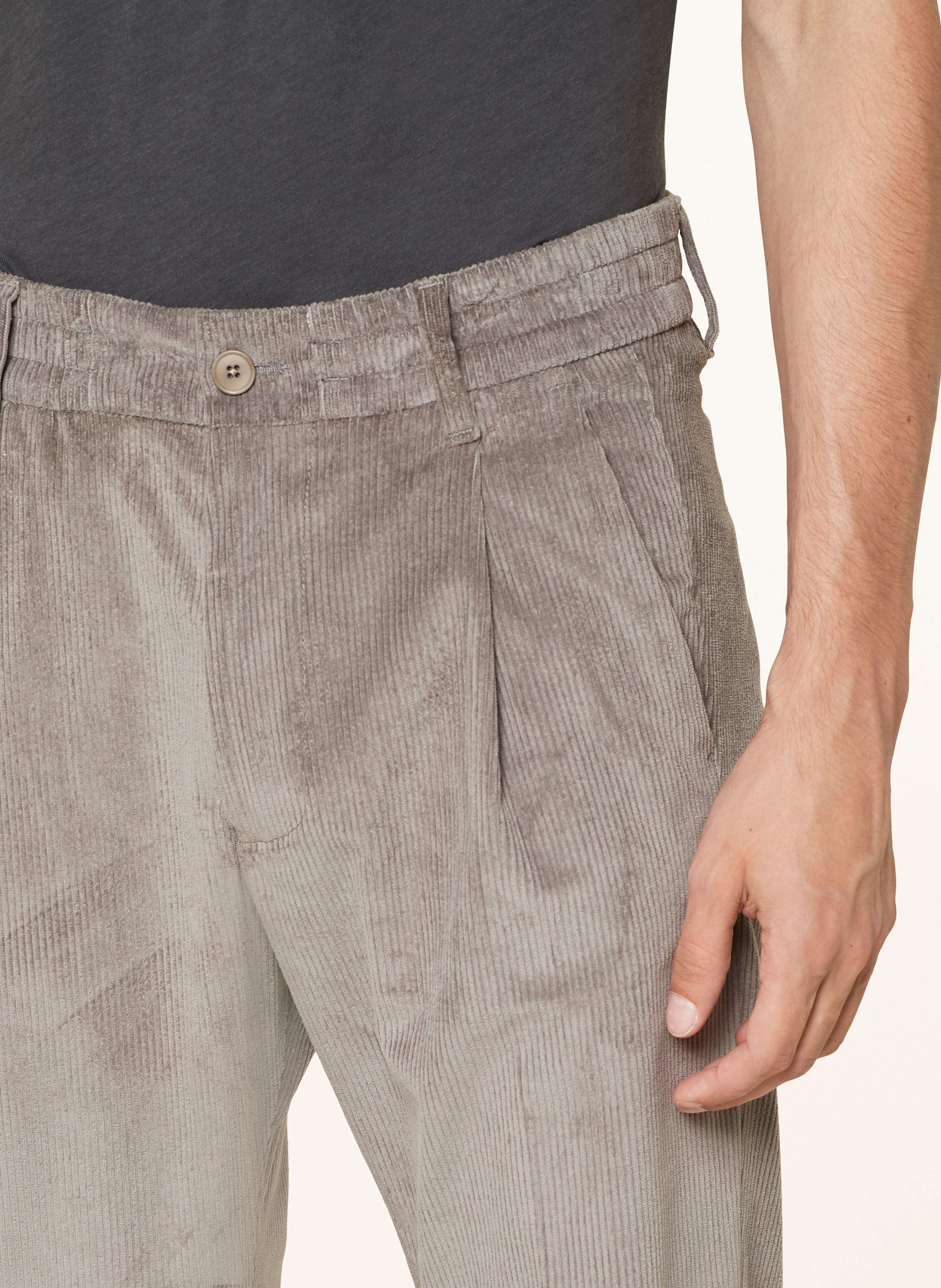 Thumbnail - Drykorn Anzughose Chasy Aus Cord Extra Slim Fit grau