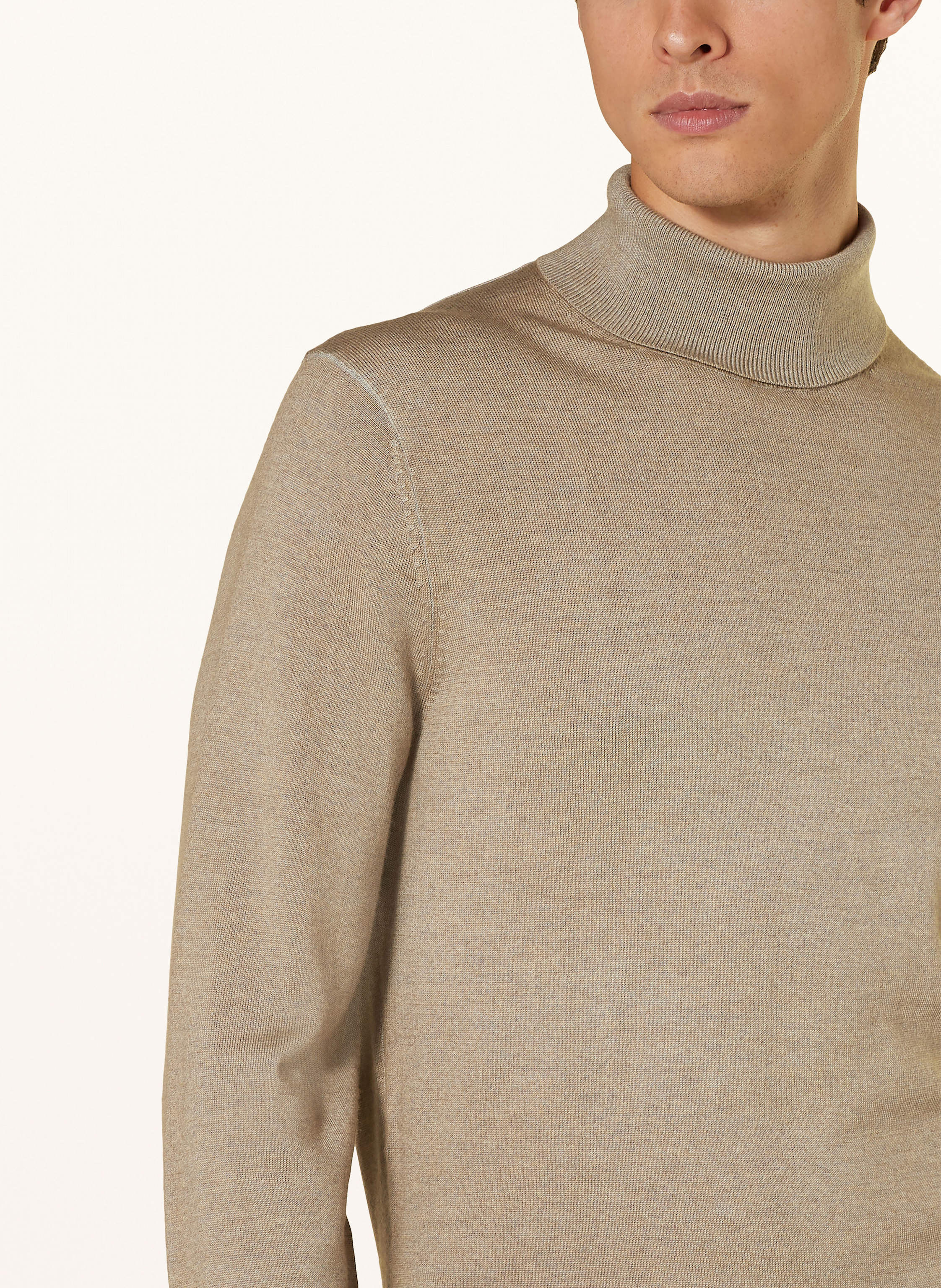 Thumbnail - Olymp Rollkragenpullover beige