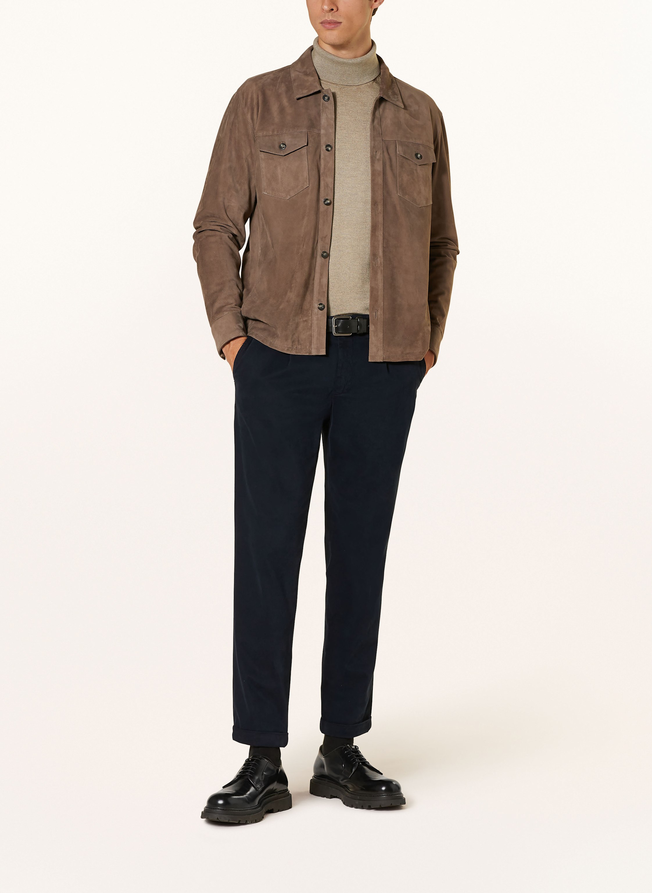 Thumbnail - Olymp Rollkragenpullover beige