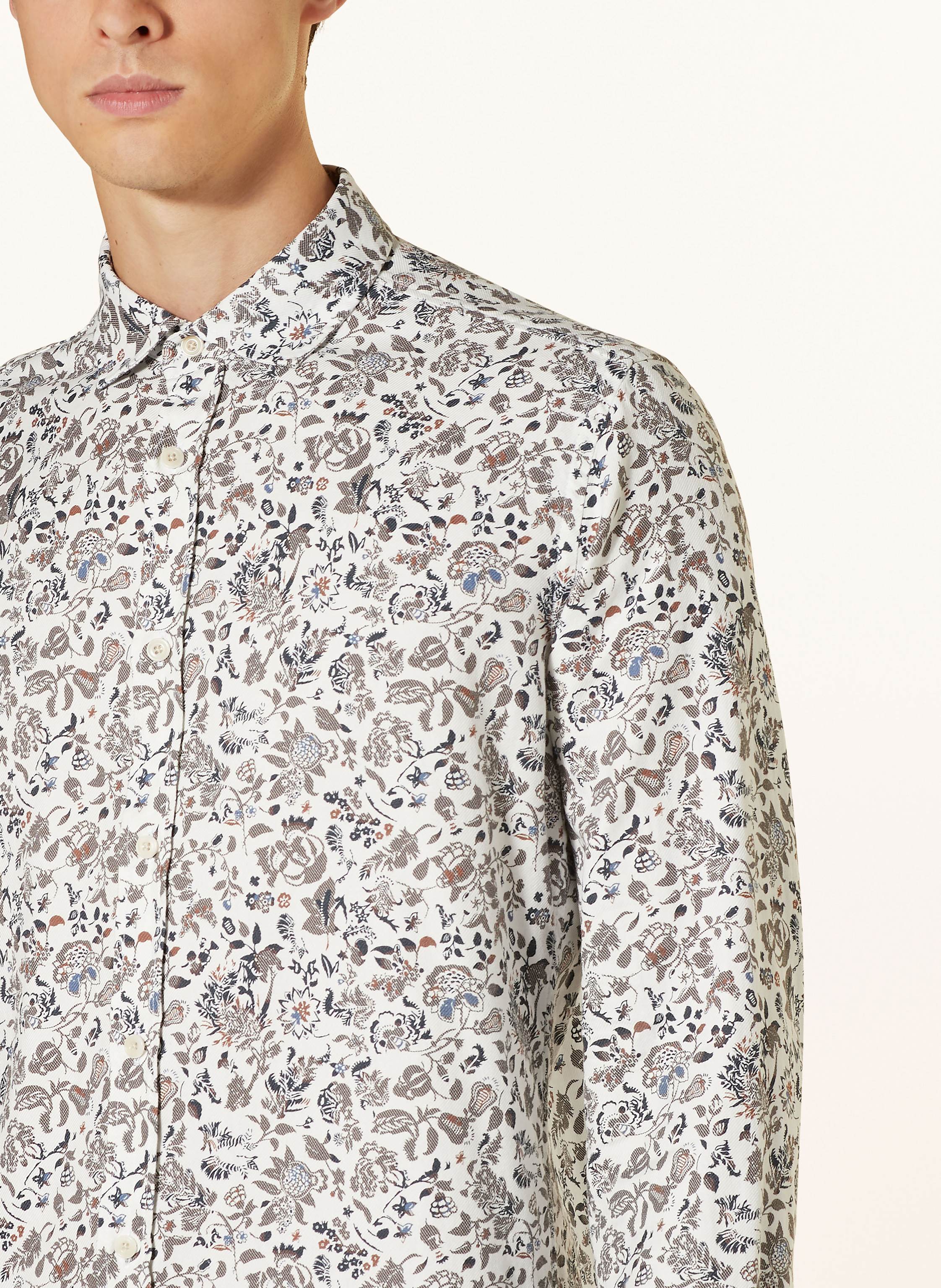 Thumbnail - Olymp Hemd Casual Slim Fit weiss