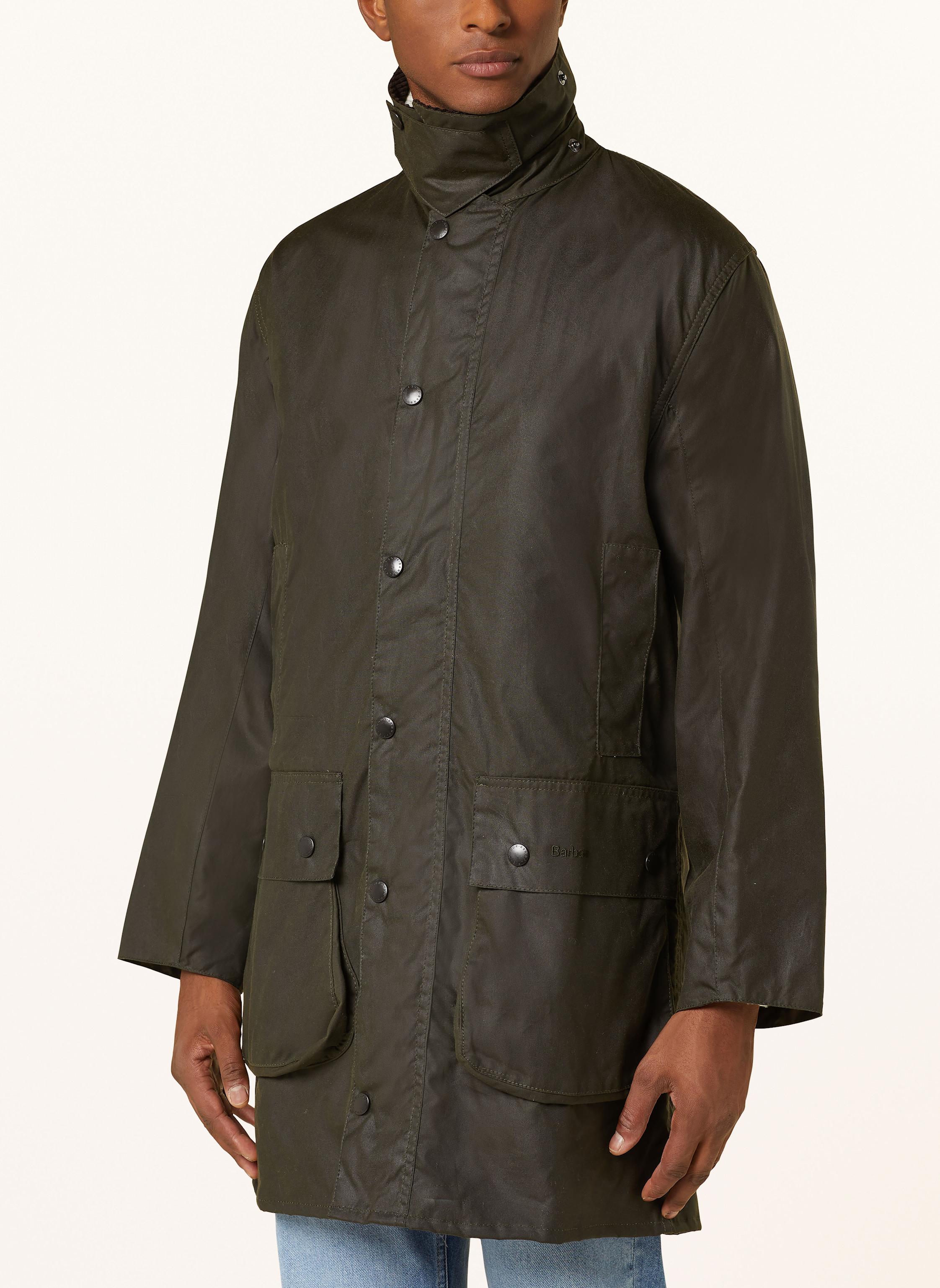 Thumbnail - Barbour Fieldjacket Border Wax gruen