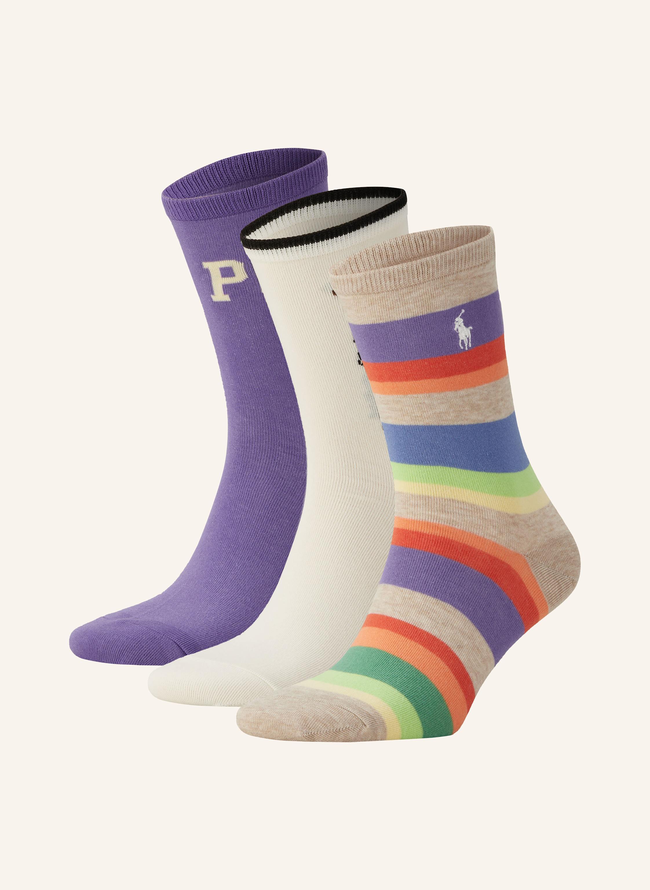 POLO RALPH LAUREN 3 pack socks with gift box in 001 assorted