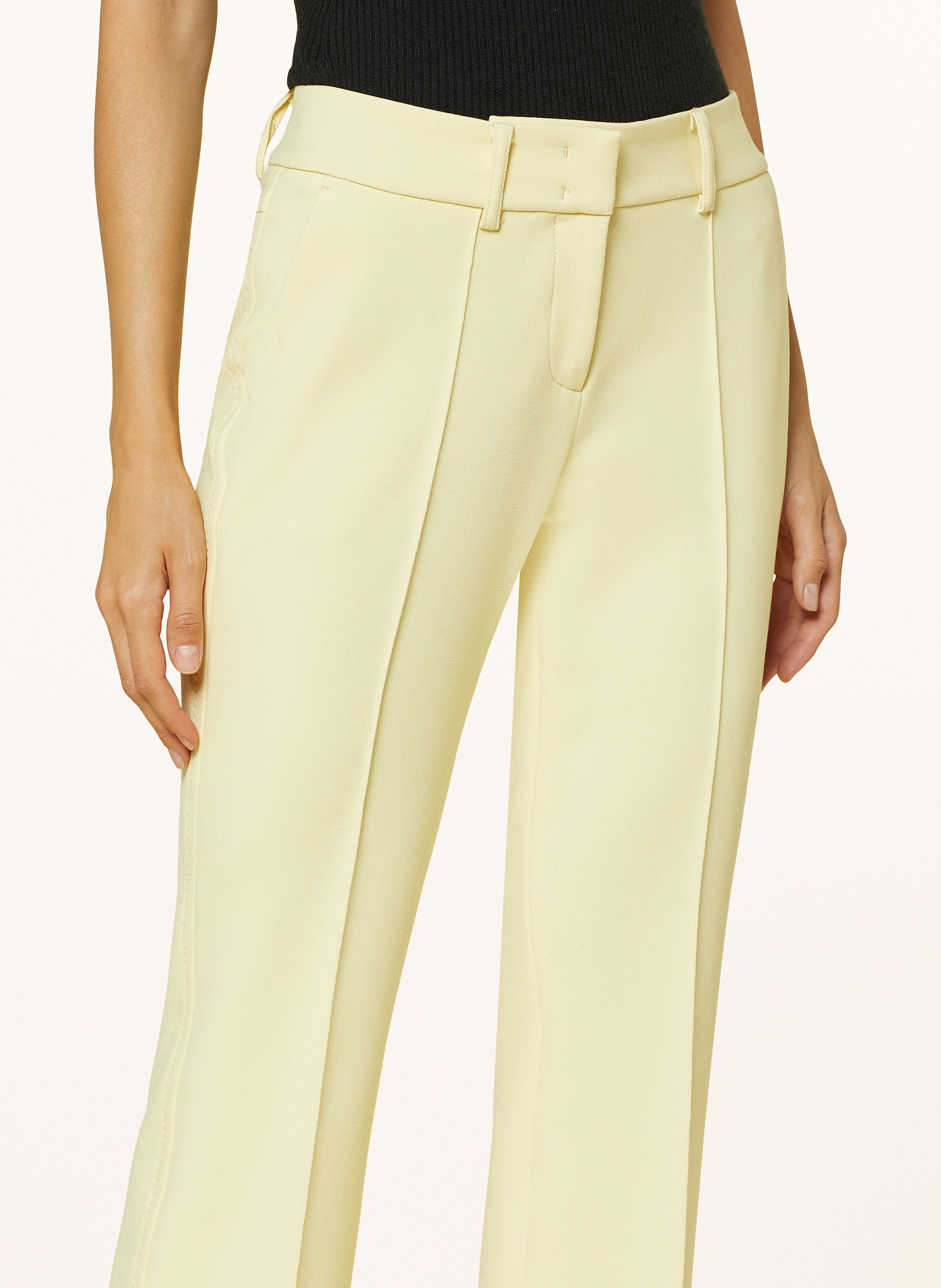 Thumbnail - Cambio Bootcut-Hose Farah gelb