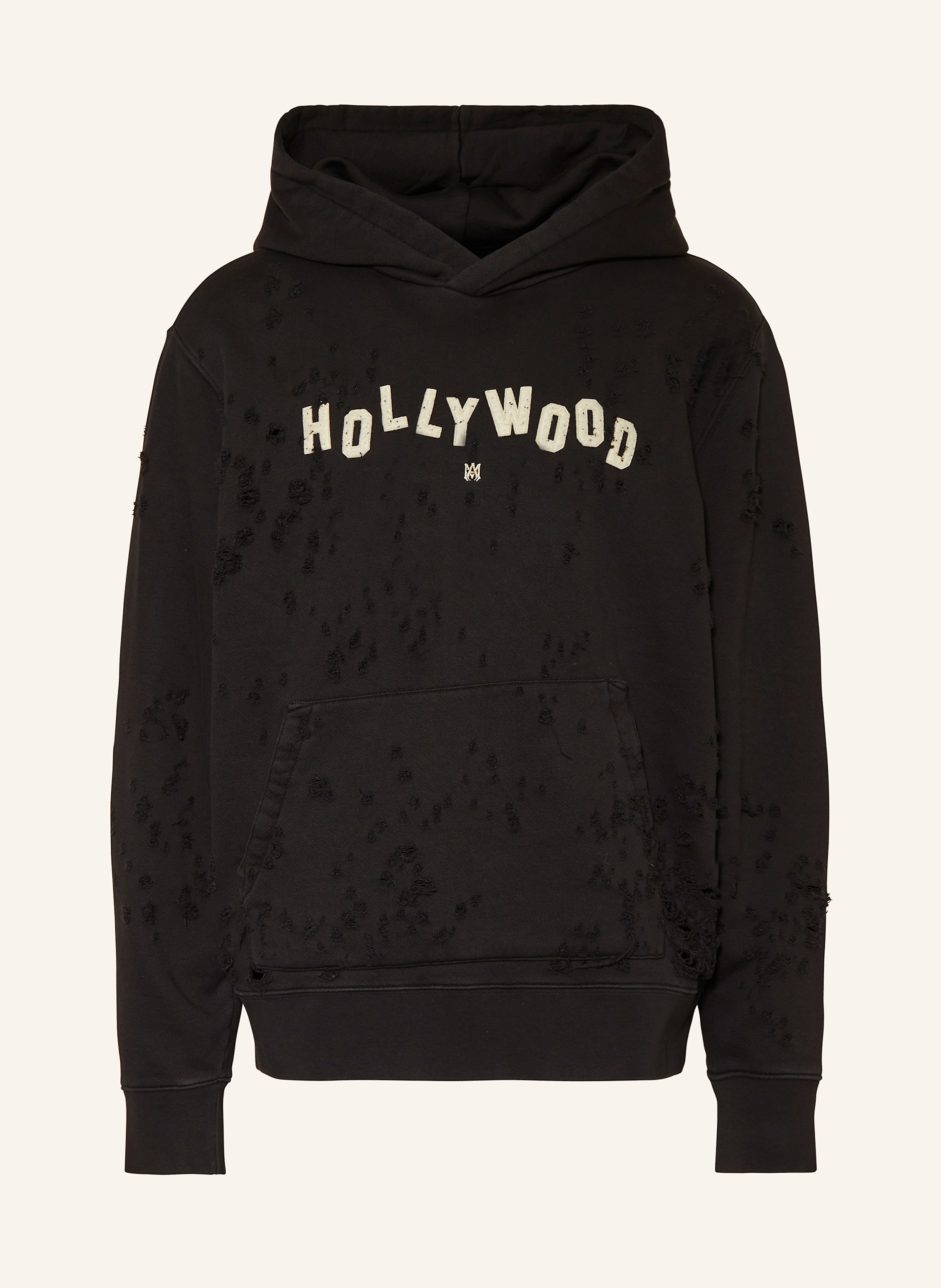 AMIRI Hoodie in schwarz creme