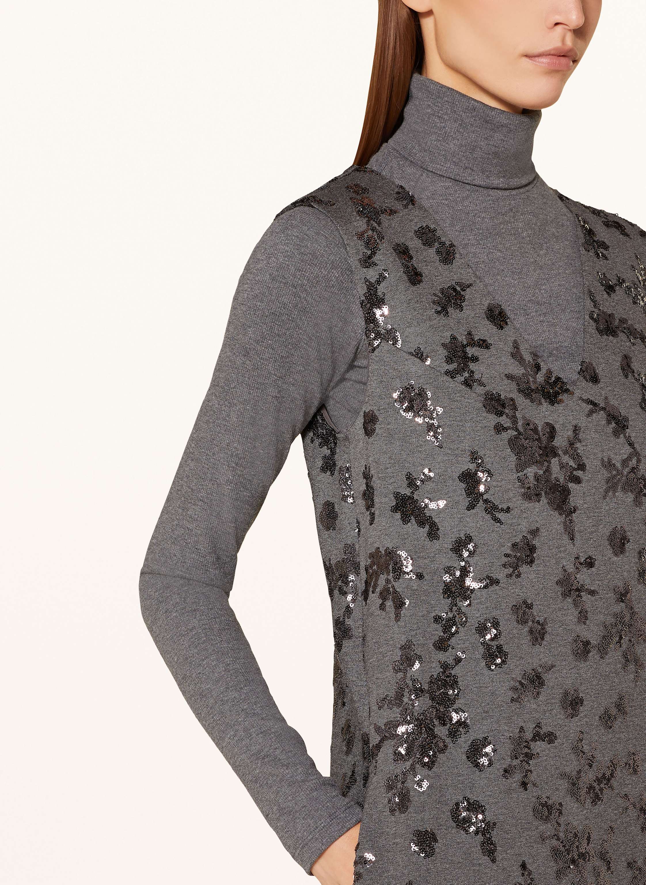 Thumbnail - Weekend Max Mara Kleid Pesaro Mit Pailletten grau