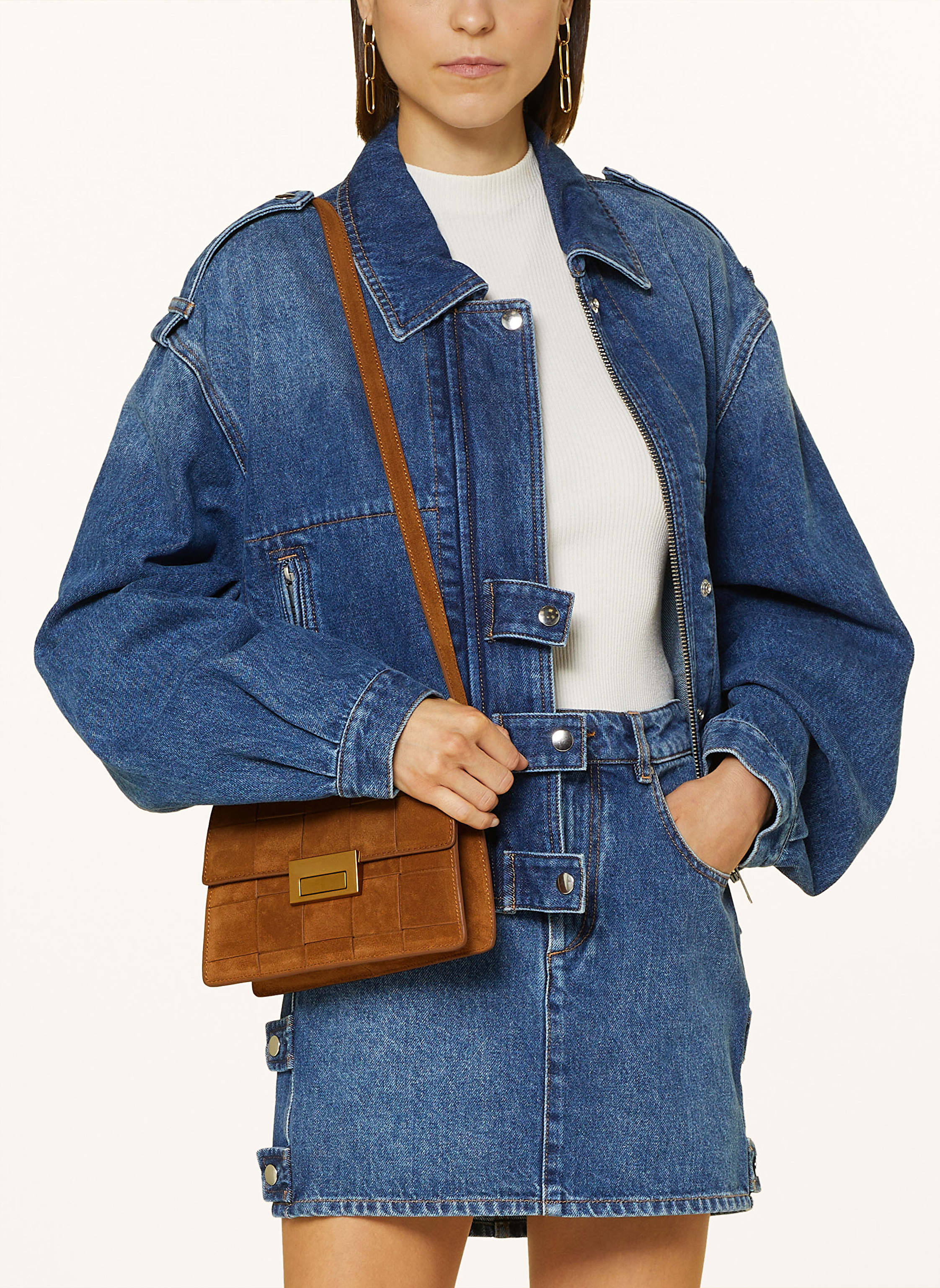 Thumbnail - Loeffler Randall Umhängetasche Delphine braun
