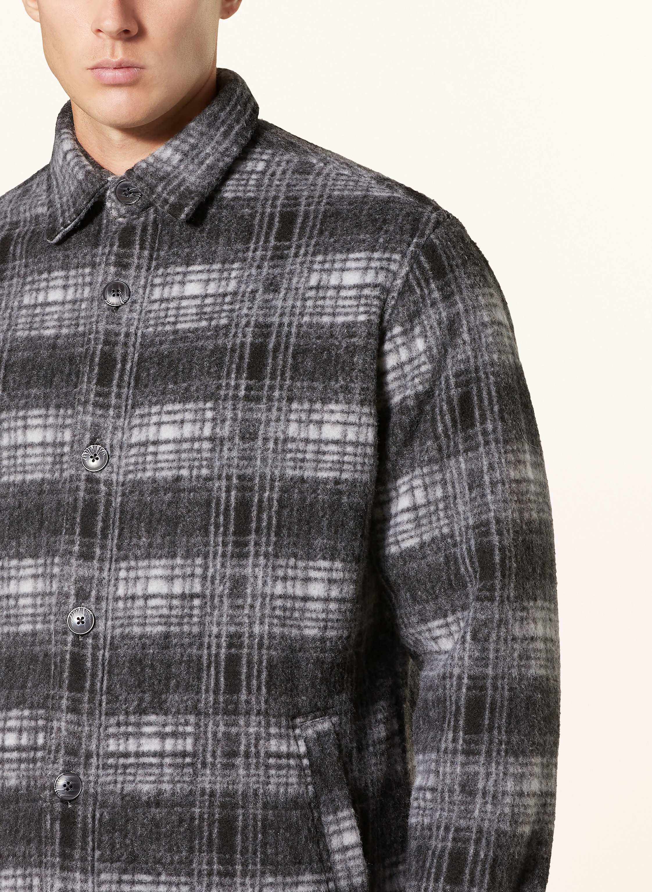 Thumbnail - Paul Flanell-Overshirt grau