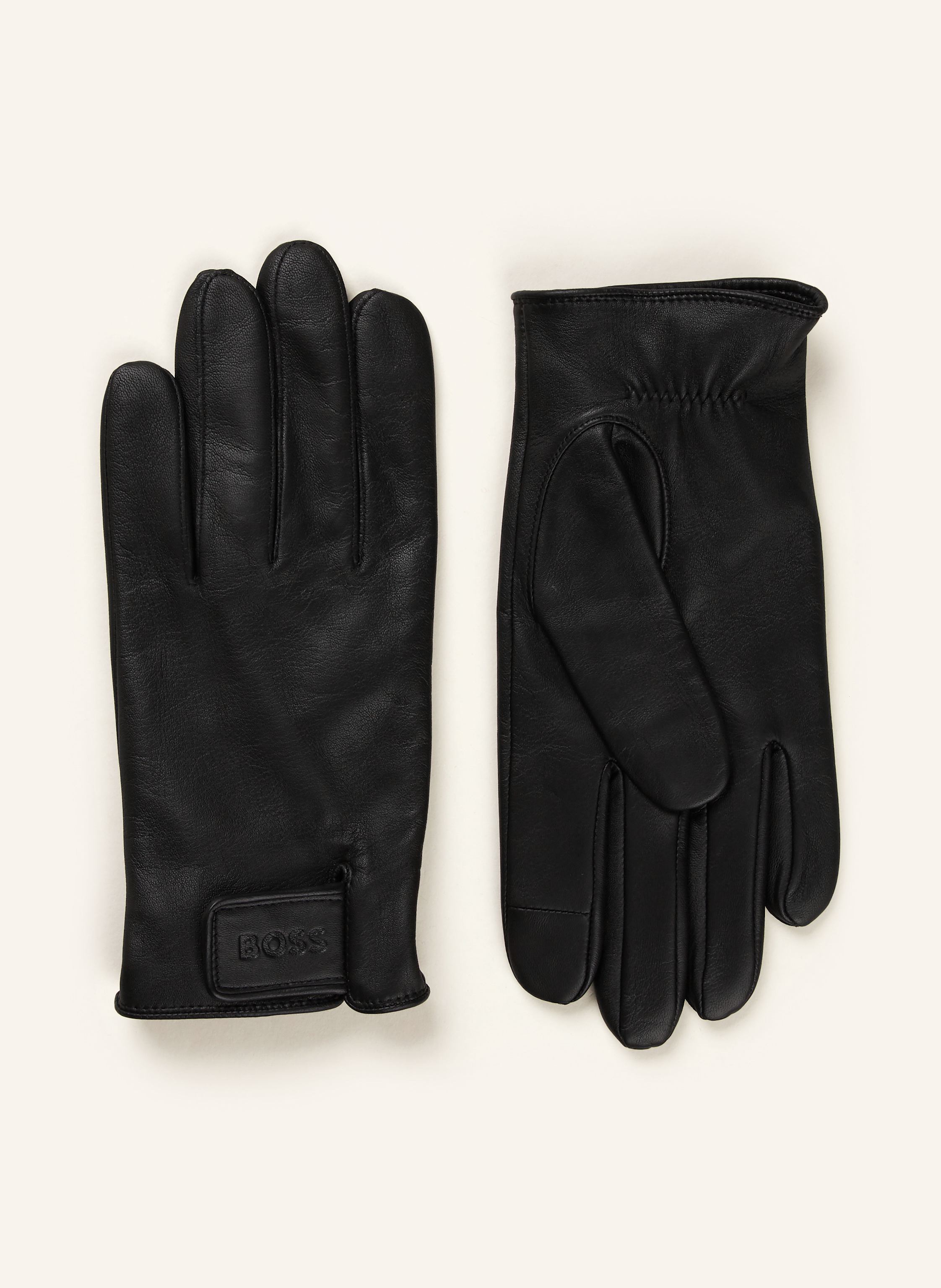 Boss Boss Lederhandschuhe Helkop schwarz in SCHWARZ