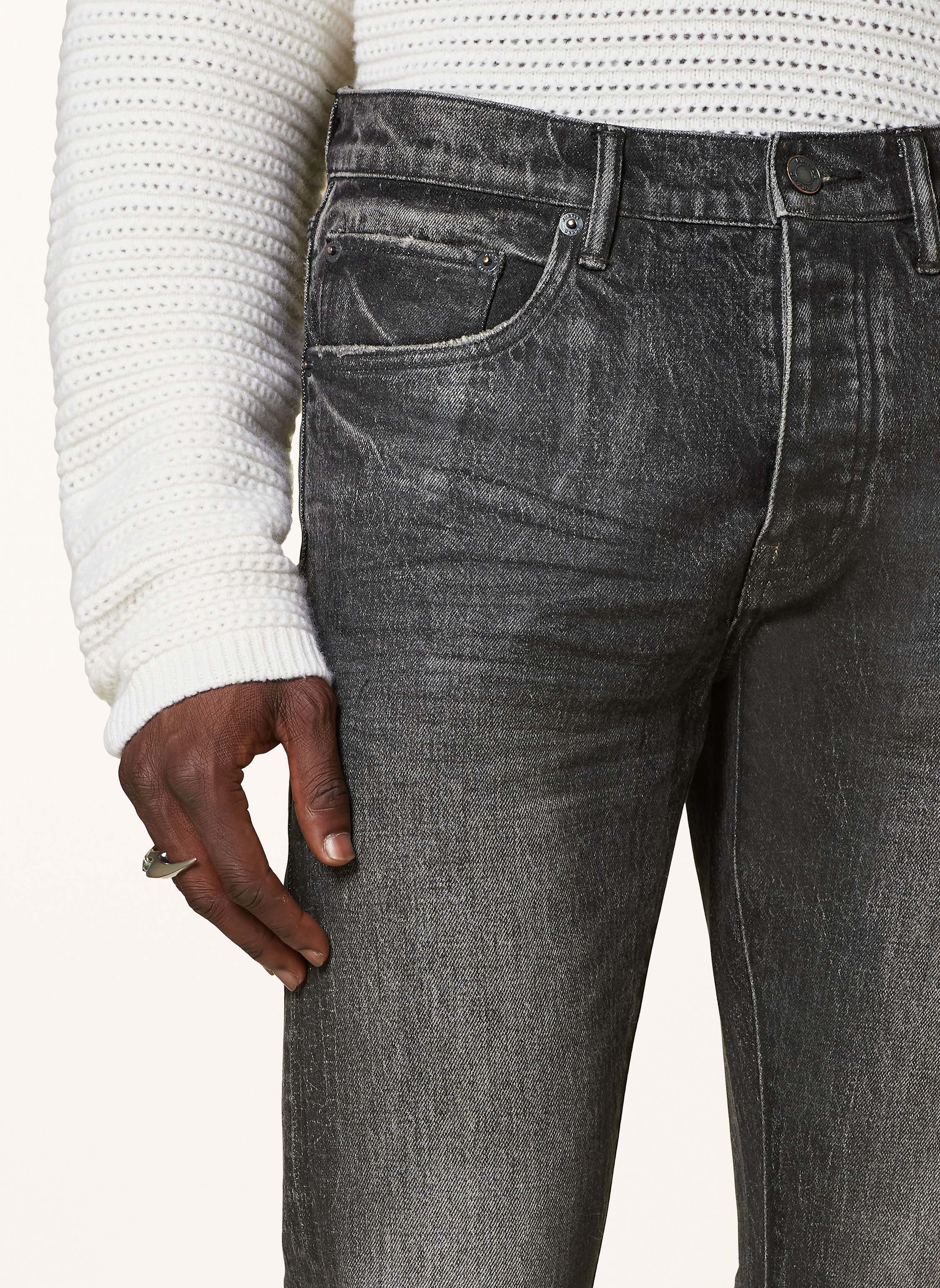 Thumbnail - Purple Brand Coated Jeans Skinny Fit schwarz