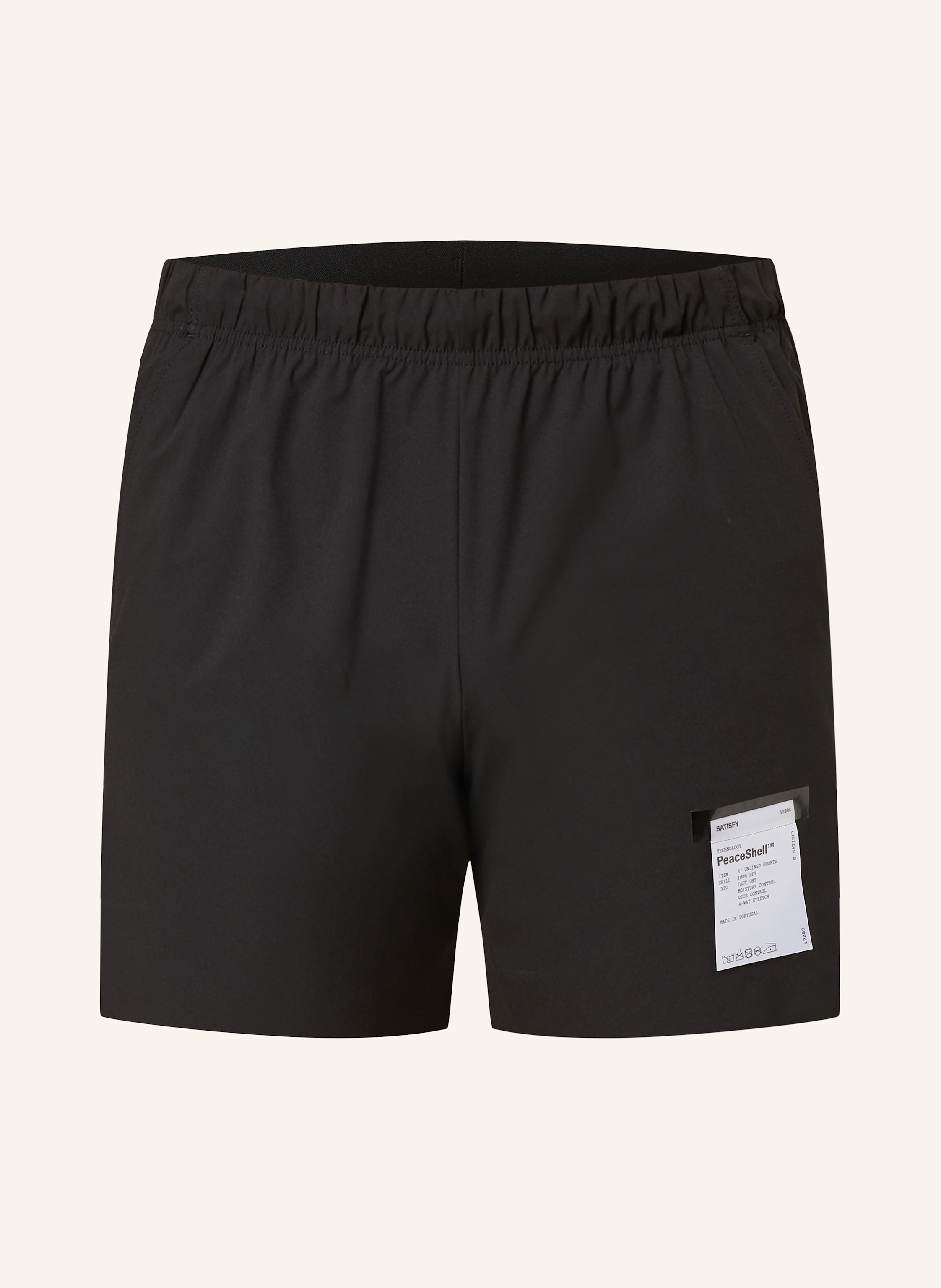 SATISFY Running shorts PEACESHELL 5 in black
