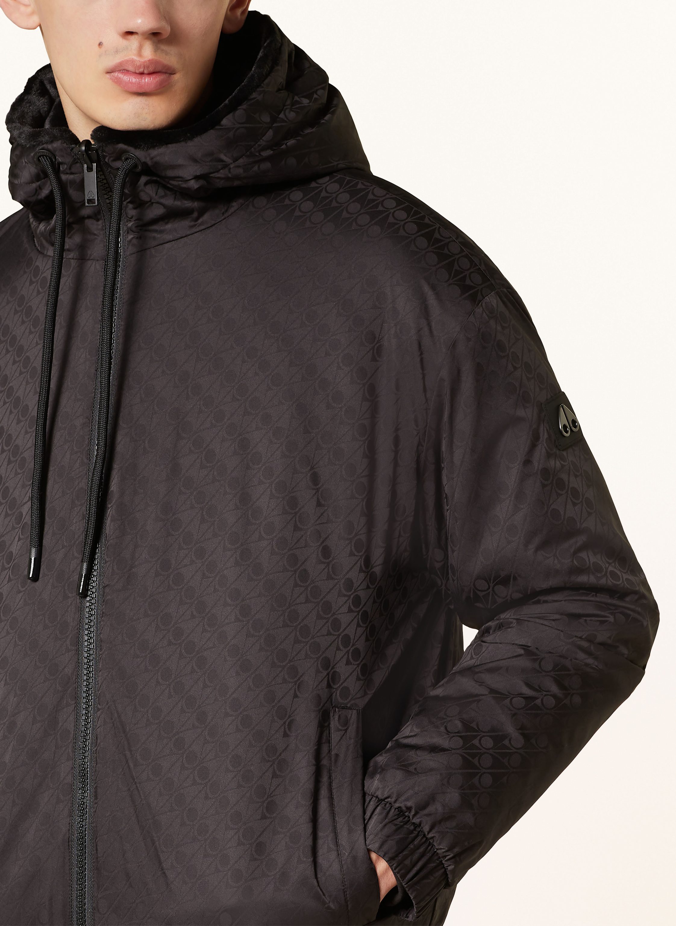 Thumbnail - Moose Knuckles Jacke Bunny Zum Wenden schwarz