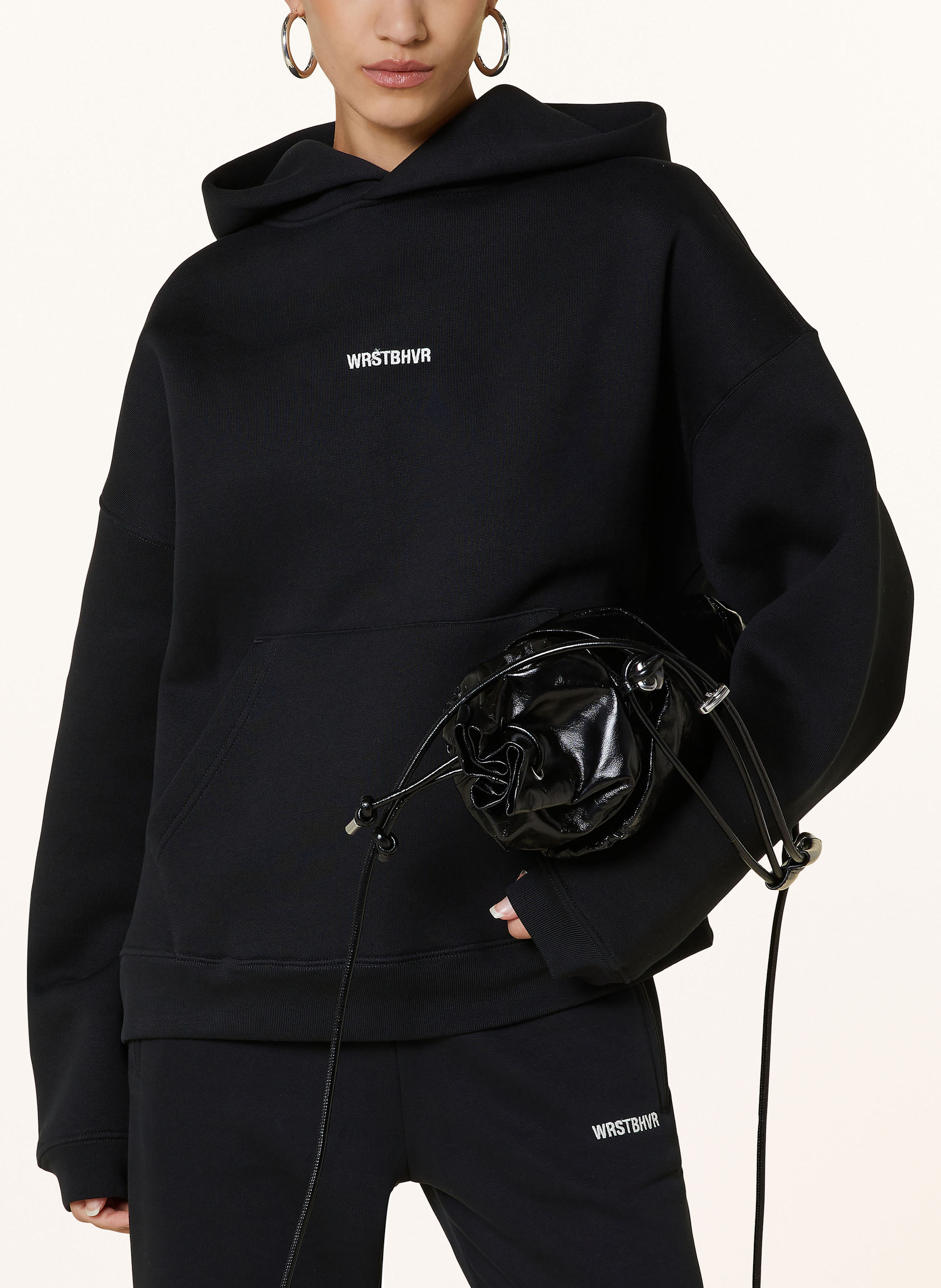 Thumbnail - Wrstbhvr Hoodie Bron schwarz