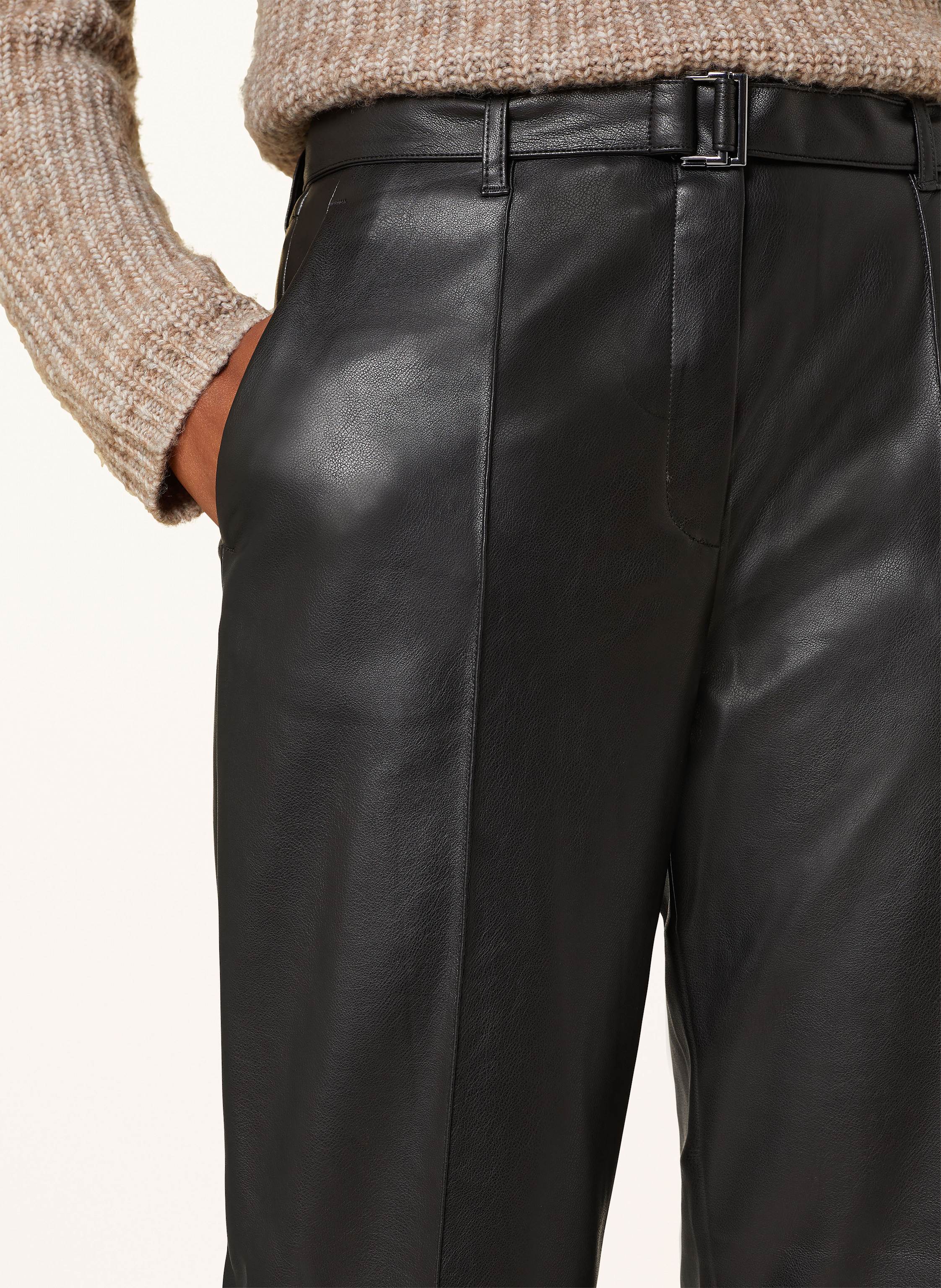 Thumbnail - S.Oliver Black Label Hose In Lederoptik schwarz
