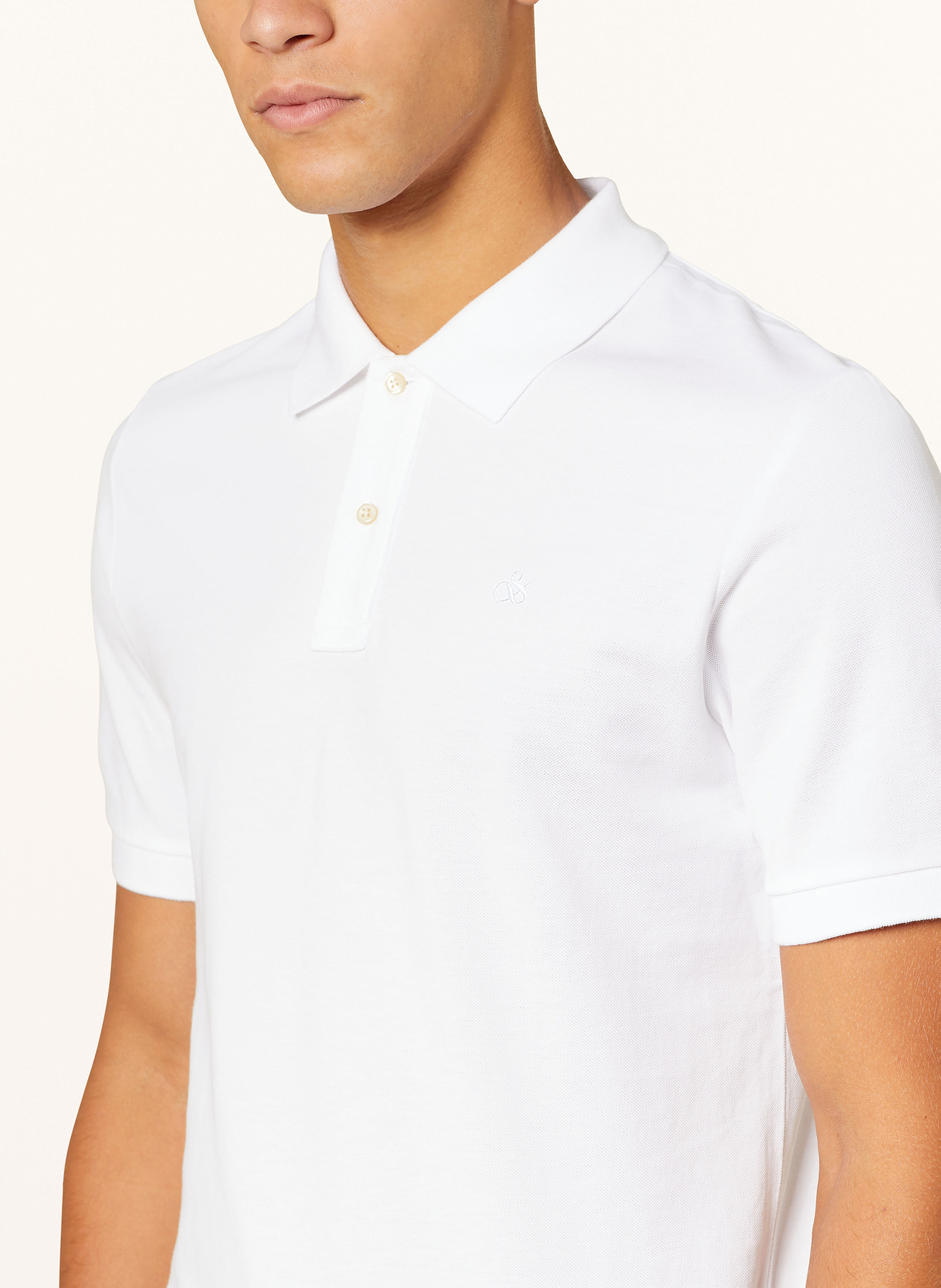 Thumbnail - Scotch & Soda Pique-Poloshirt weiss