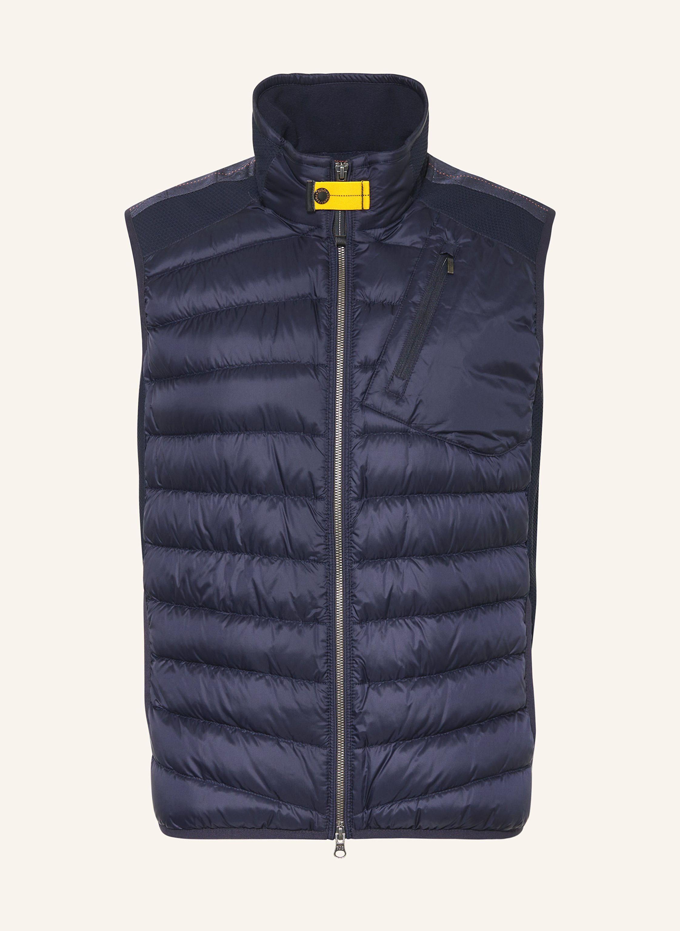 PARAJUMPERS ZAVIER down vest in dark blue