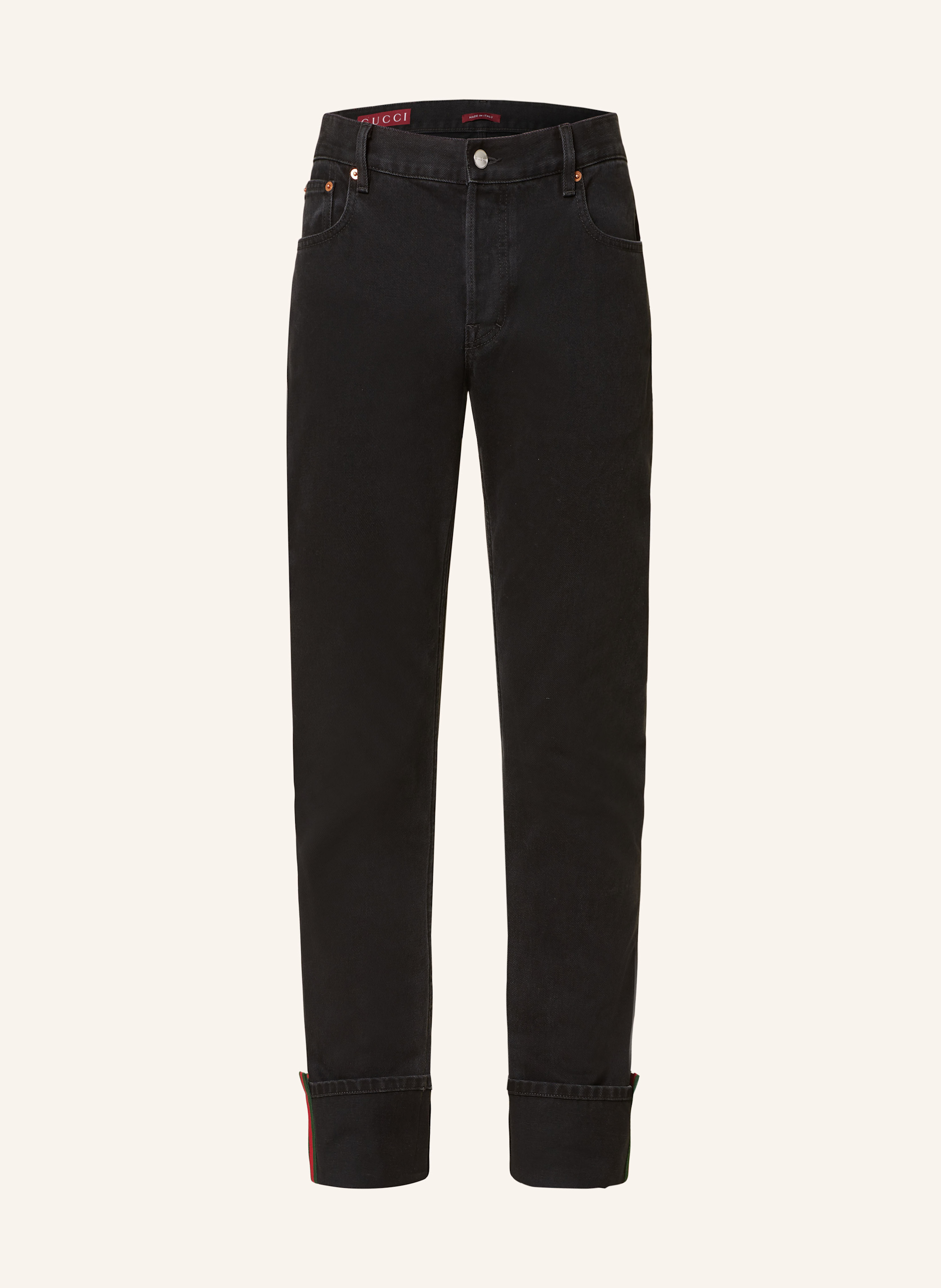 Gucci ブラックデニム スキニー LOVED 刺繍 Gucci ブラックデニム スキニー LOVED 刺繍