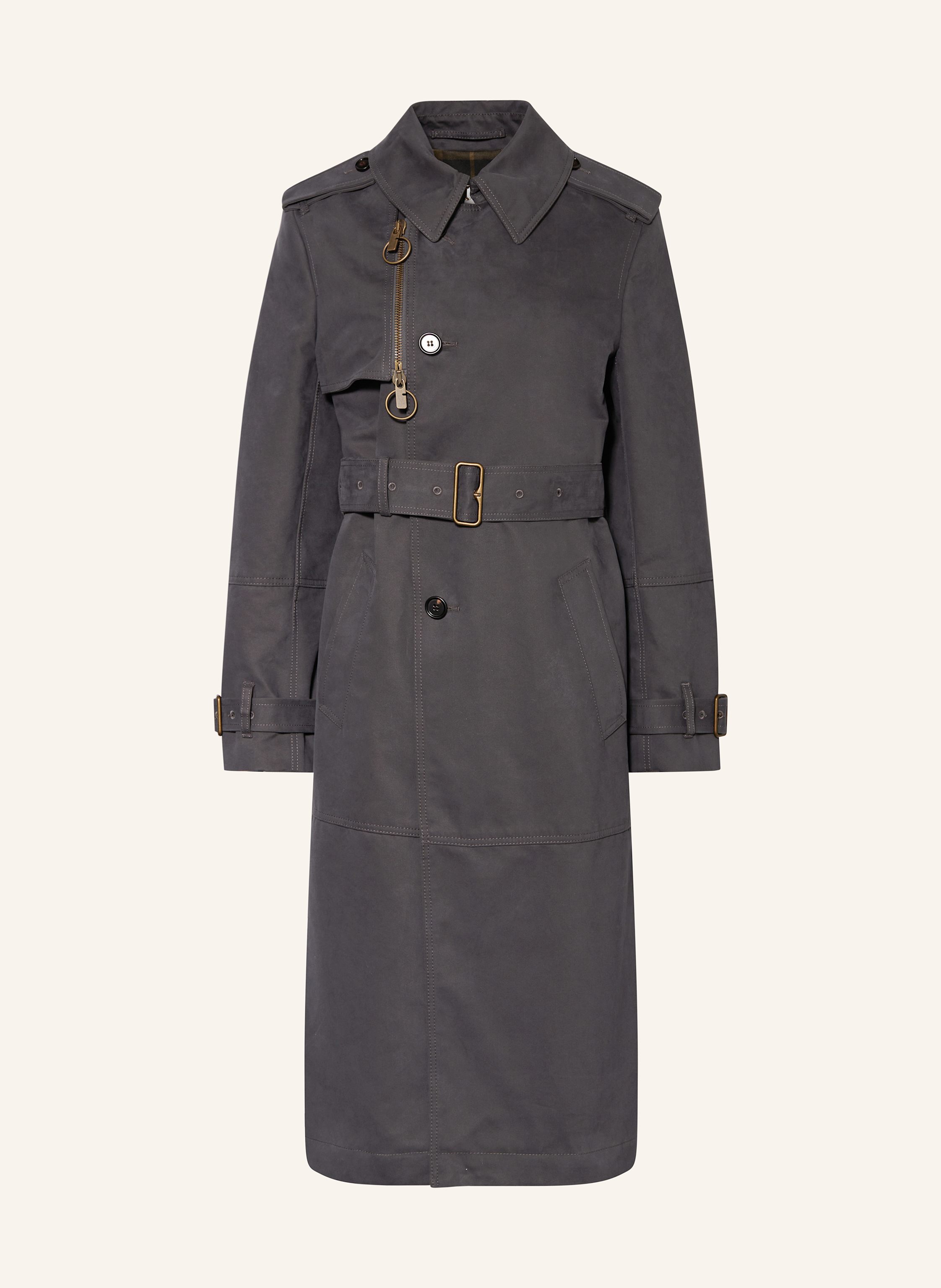 Burberry grey trench deals